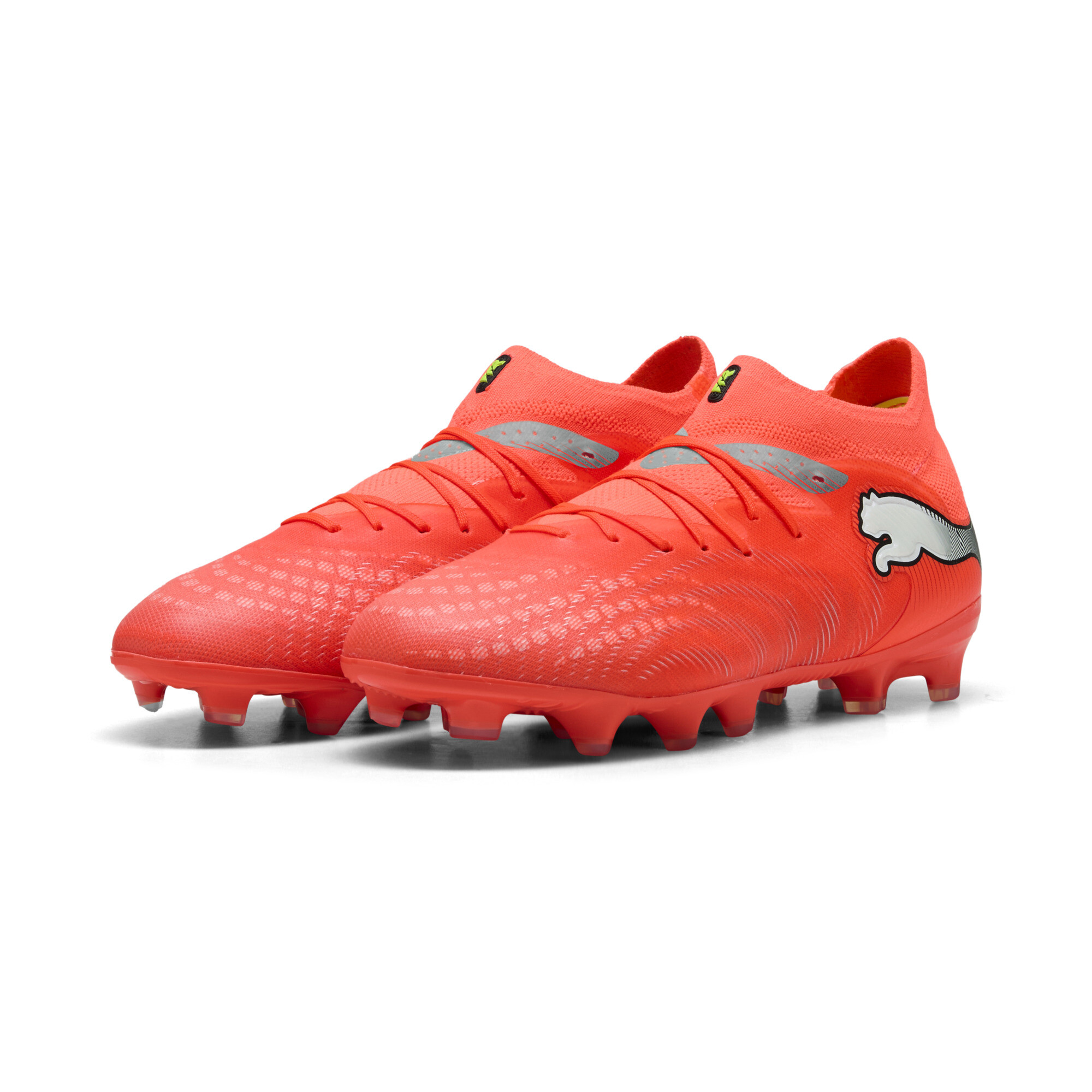 PUMA FUTURE 9 PRO FG/AG voetbalschoenen, Zwart/Rood/Wit, Maat 31 thumbnail 6