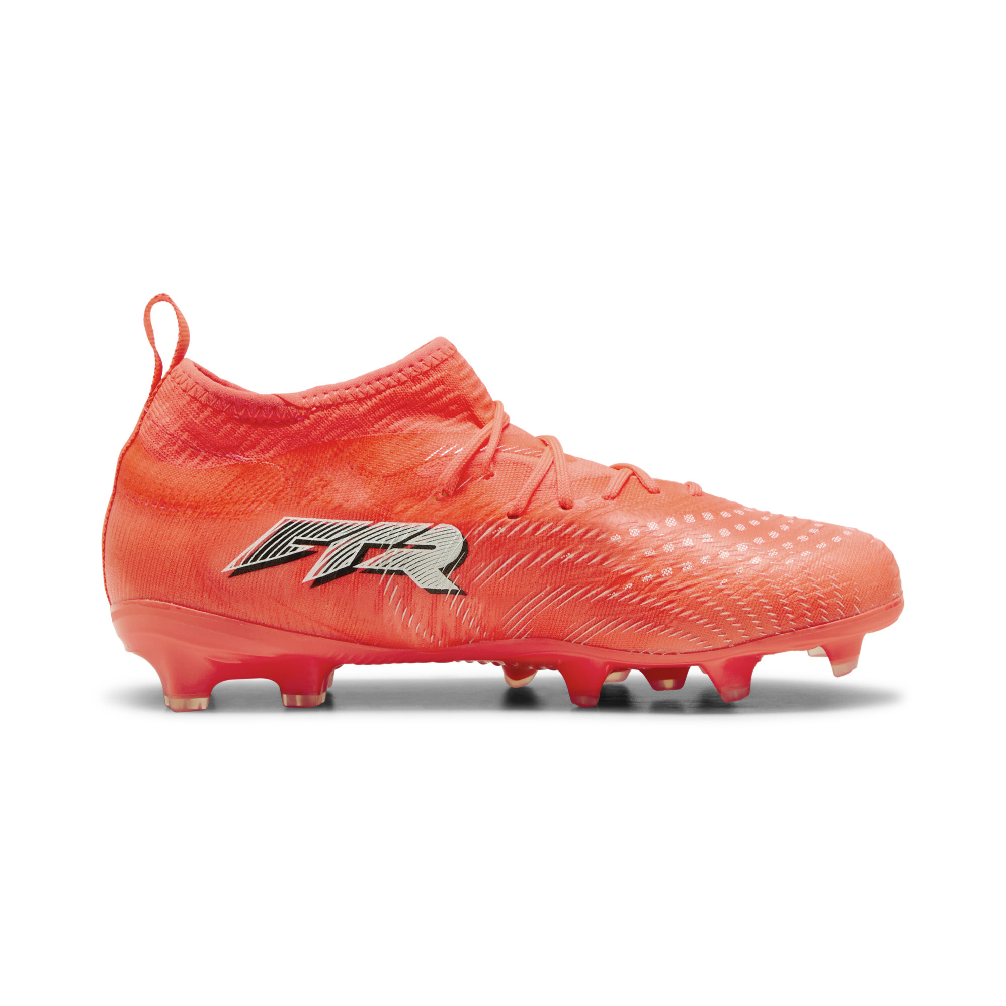PUMA FUTURE 9 MATCH FG/AG voetbalschoenen, Zwart/Rood/Wit, Maat 28 thumbnail 3