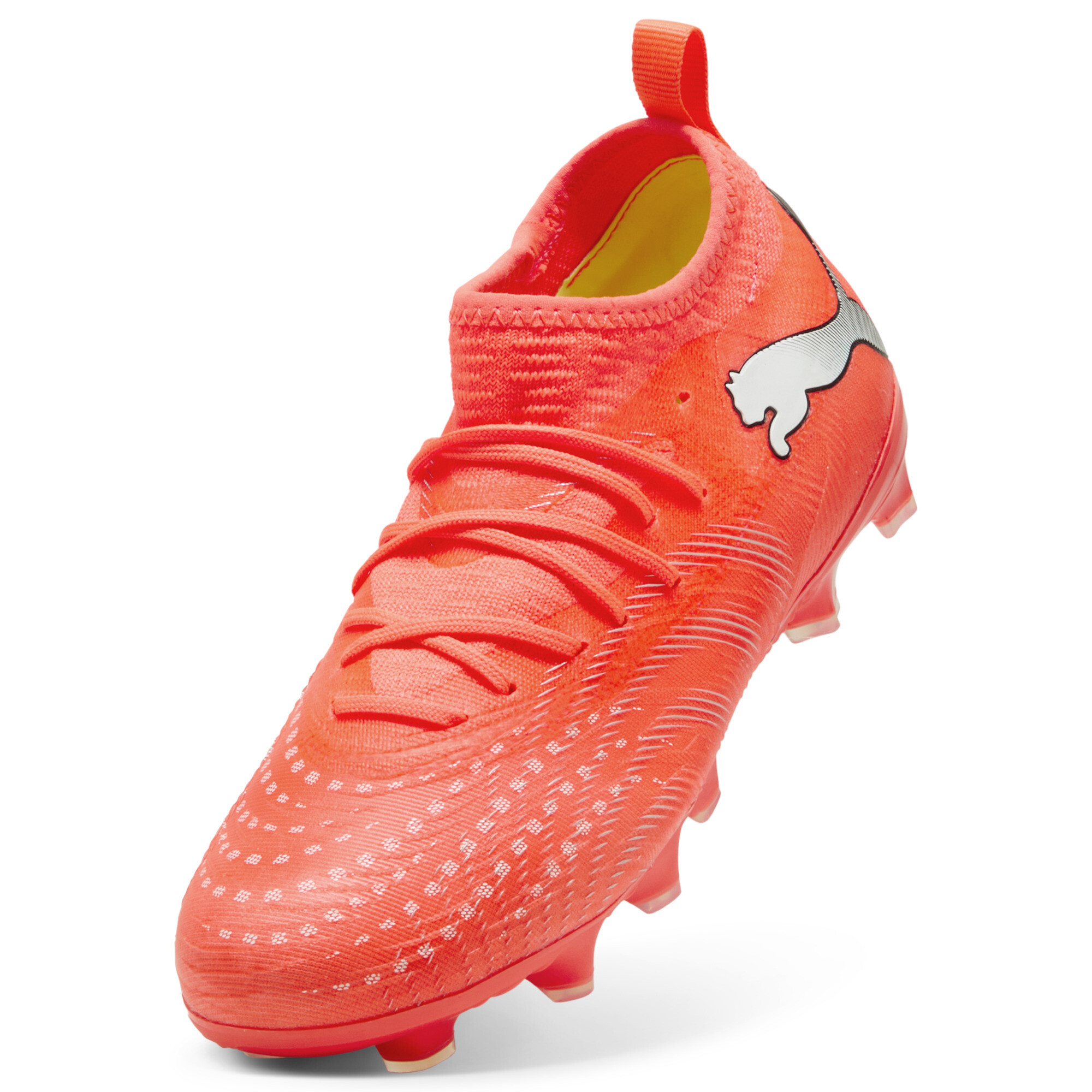 PUMA FUTURE 9 MATCH FG/AG voetbalschoenen, Zwart/Rood/Wit, Maat 28 thumbnail 2