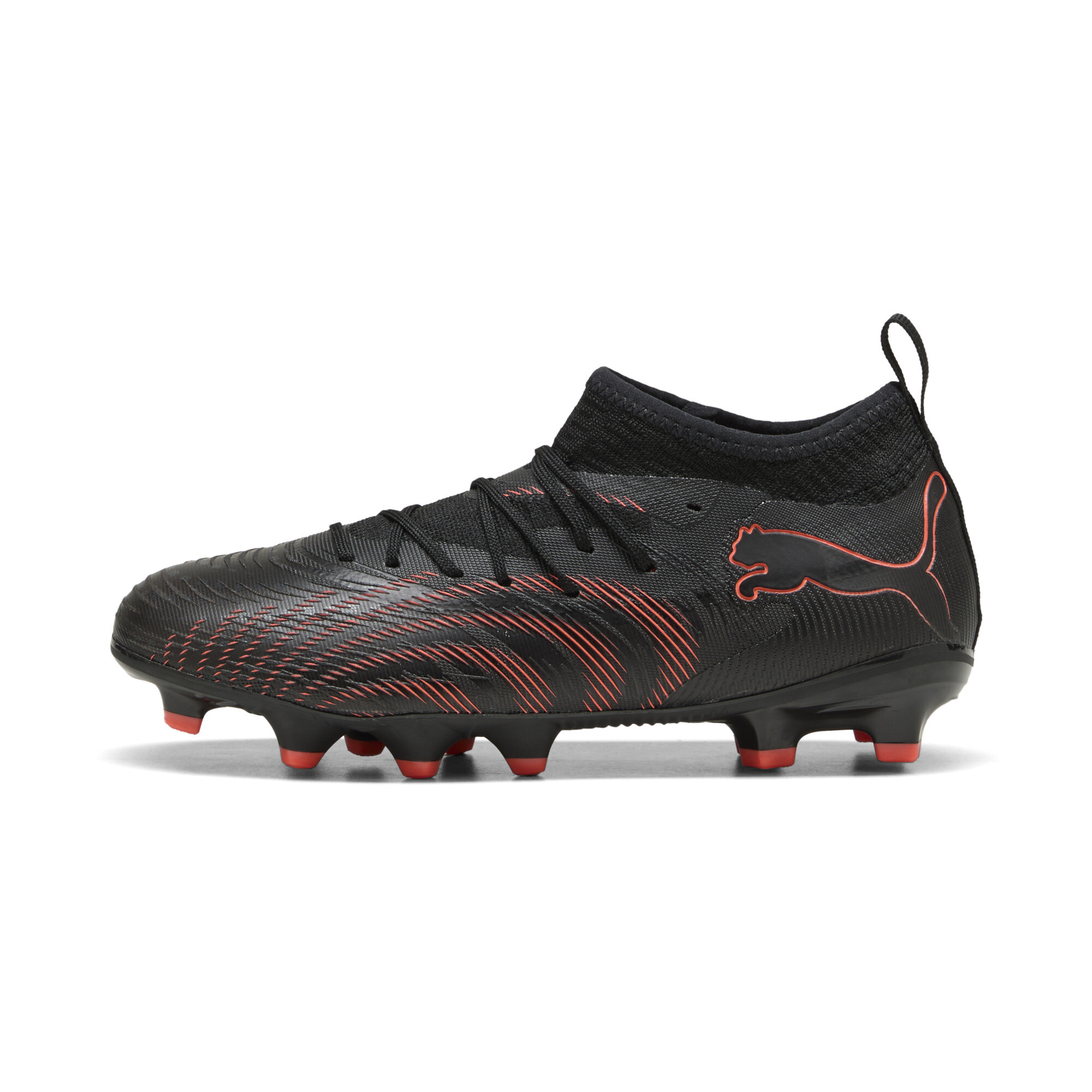 PUMA FUTURE 9 MATCH Kids' Firm/Artificial Ground Soccer Cleats in Black, Size 3.5