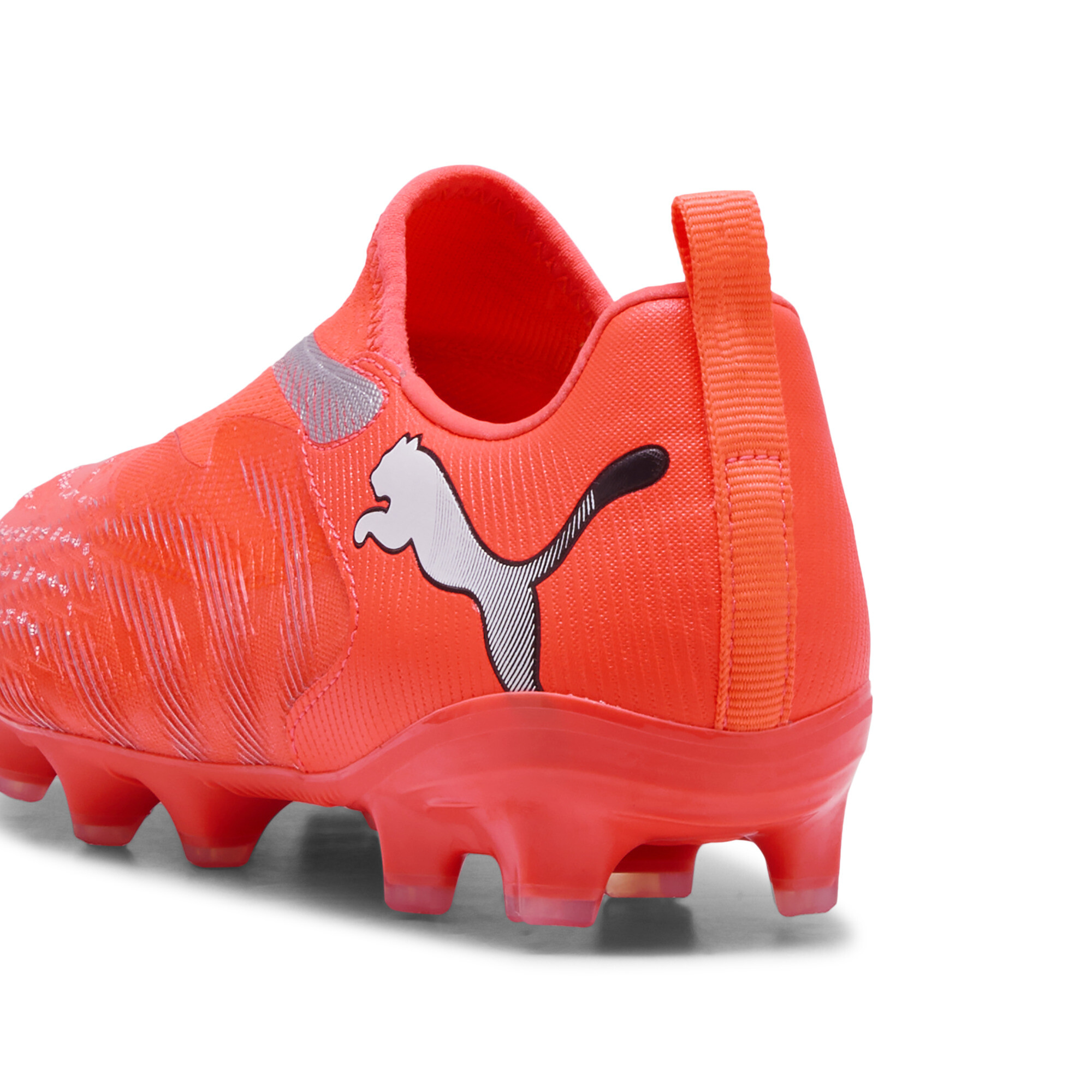 PUMA FUTURE 9 MATCH FG/AG voetbalschoenen zonder veters, Zwart/Rood/Wit, Maat 37 thumbnail 5