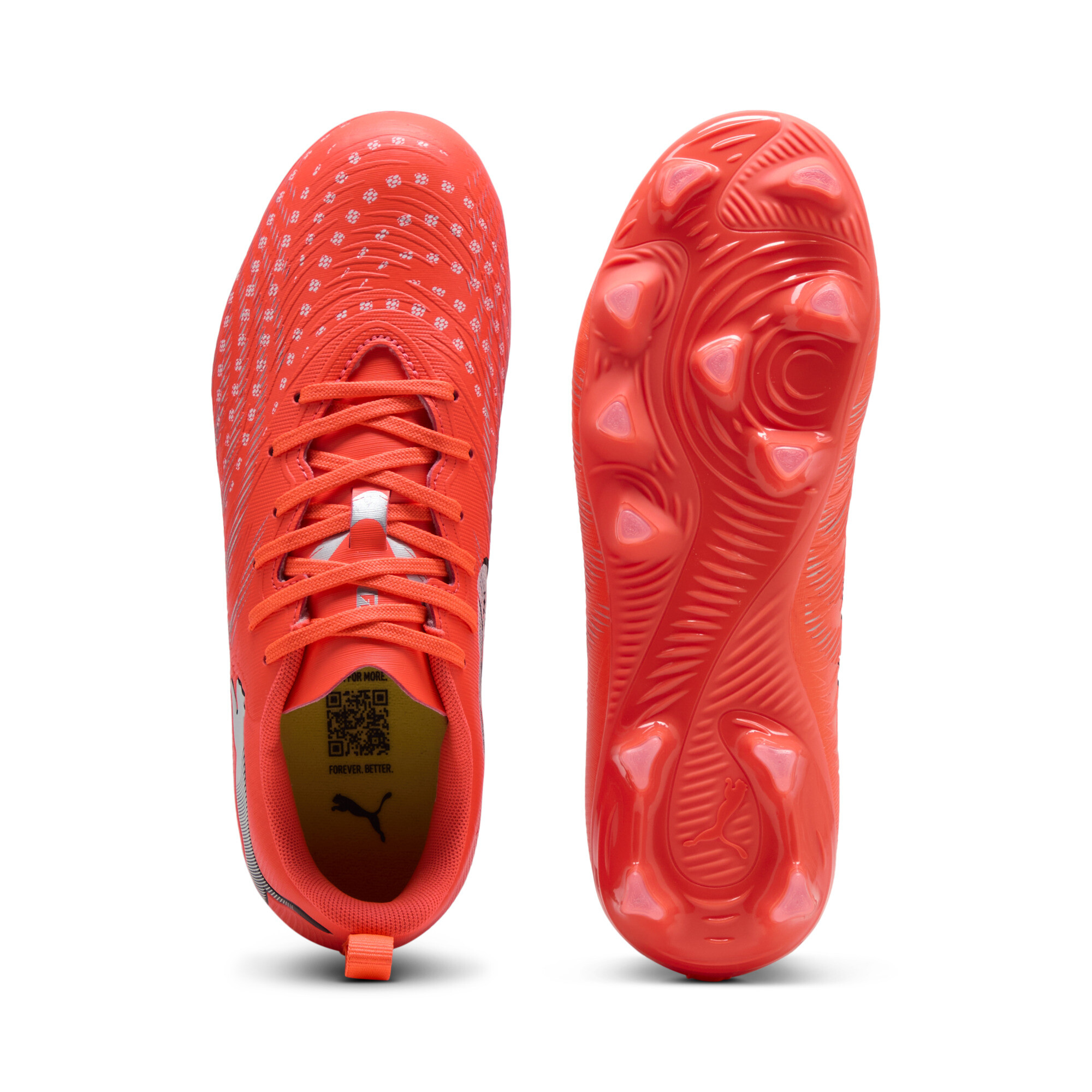 PUMA ULTRA 6 PLAY FG/AG uniseks voetbalschoenen, Zwart/Rood/Wit, Maat 31 thumbnail 4