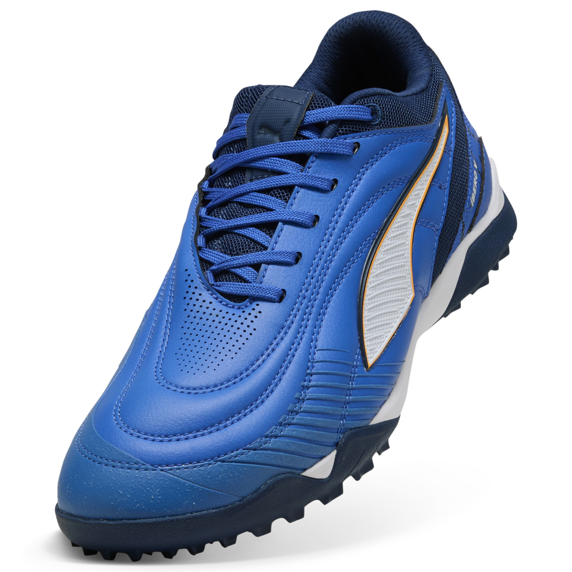 PUMA IBERO TT uniseks futsalschoenen, Blauw/Wit, Maat 44,5 thumbnail 2