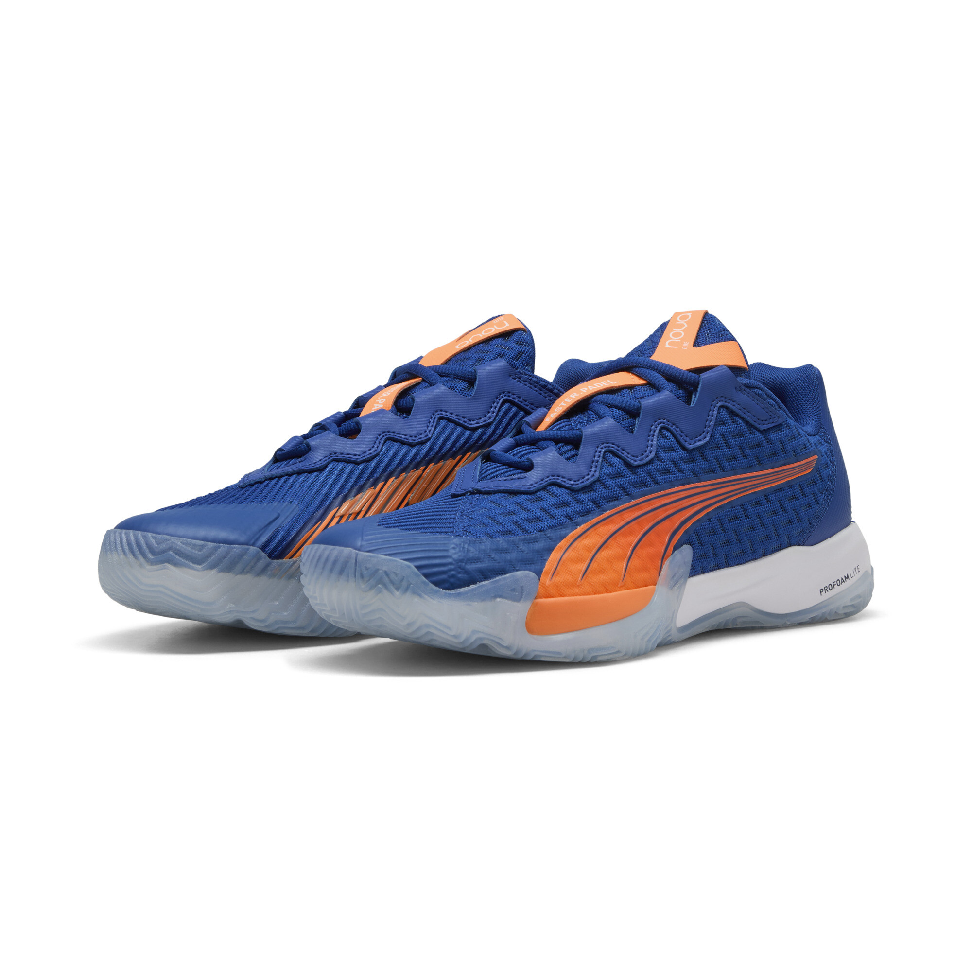 PUMA NOVA Elite Momo GonzÃ¡lez Padel schoenen uniseks, Blauw/Wit, Maat 43 thumbnail 6