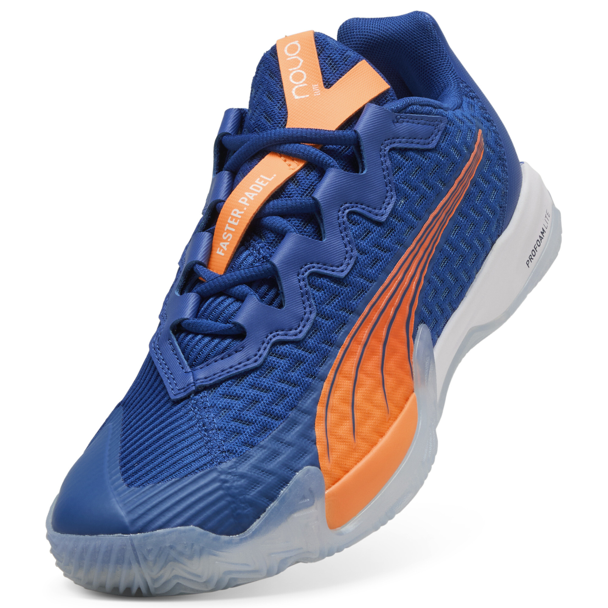 PUMA NOVA Elite Momo GonzÃ¡lez Padel schoenen uniseks, Blauw/Wit, Maat 43 thumbnail 2