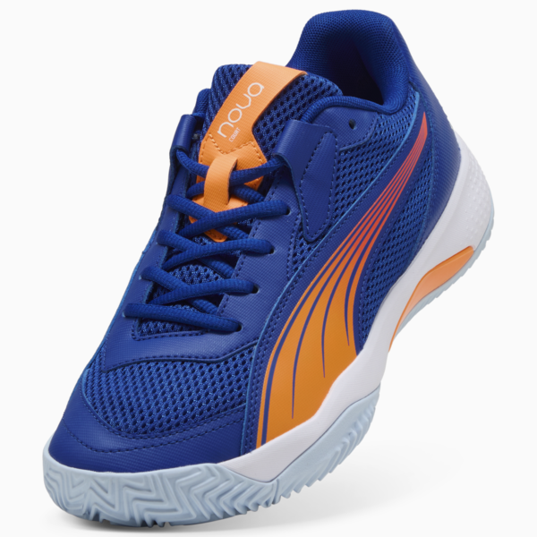 NOVA Court Momo González Padel Shoes Unisex, Vivid Blue-Heat Fire-PUMA White-Glowing Red, large-ZAF