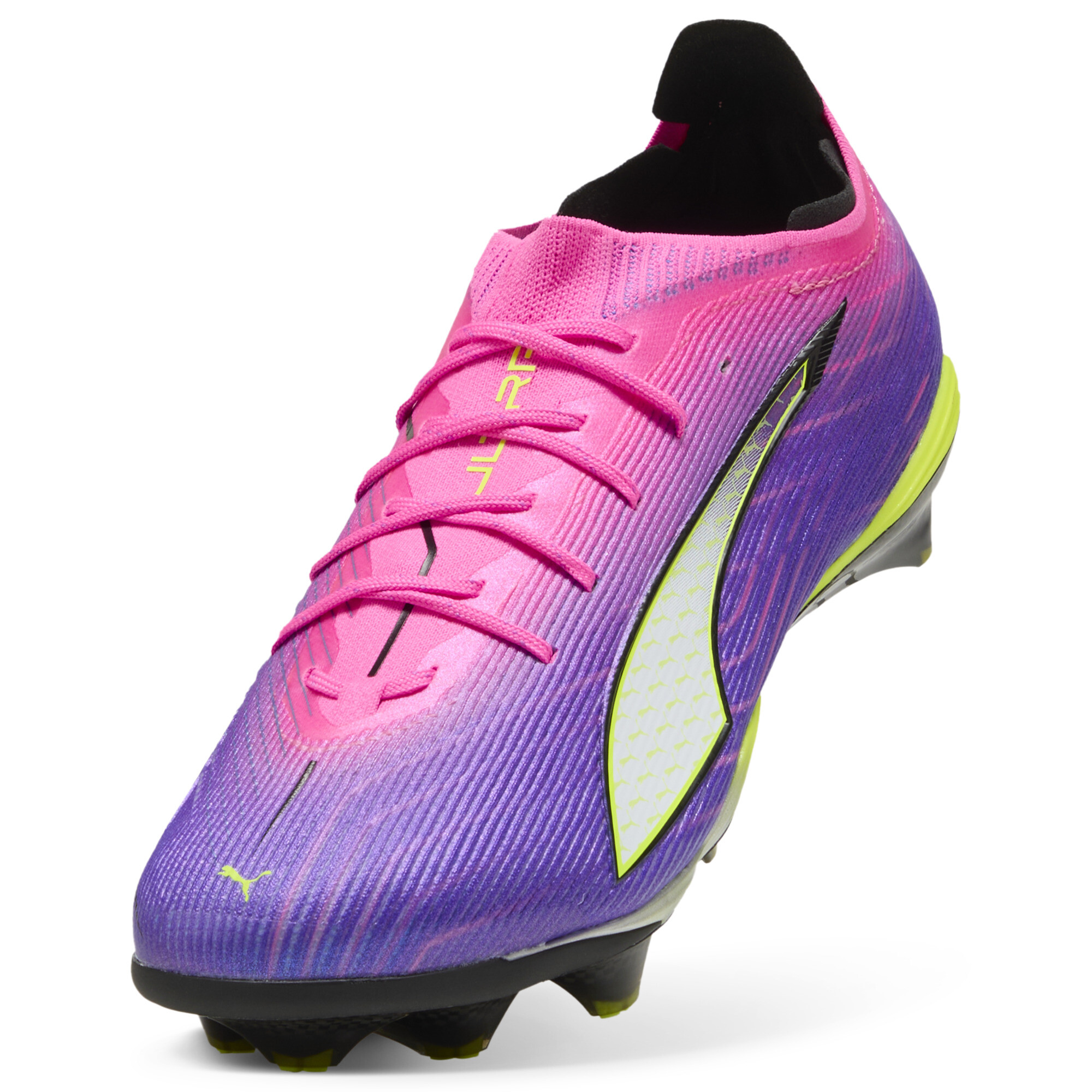 PUMA ULTRA 6 CARBON NITROâ¢ FG uniseks voetbalschoenen, Blauw/Roze/Groen, Maat 44,5 thumbnail 2