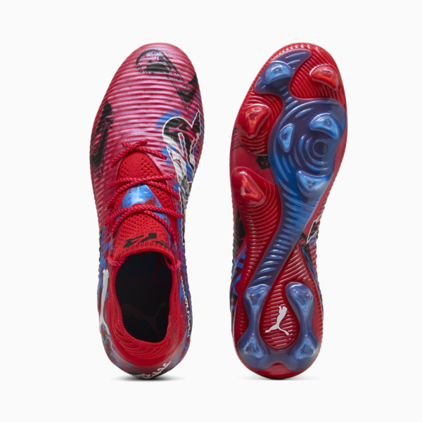 FUTURE 8 ULTIMATE PLAYMAKERS FG Football Boots Unisex, PUMA Red-PUMA Black-Ultra Blue-Pink Pixel, large-ZAF