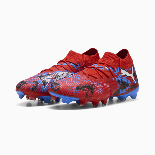 FUTURE 8 MATCH PLAYMAKERS FG/AG Boots Ground Unisex, PUMA Red-PUMA Black-Ultra Blue-Pink Pixel, large-ZAF