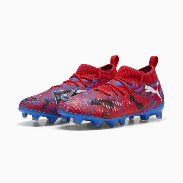 FUTURE 8 MATCH PLAYMAKERS FG/AG Football Boots Youth, PUMA Red-PUMA Black-Ultra Blue-Pink Pixel, large-ZAF