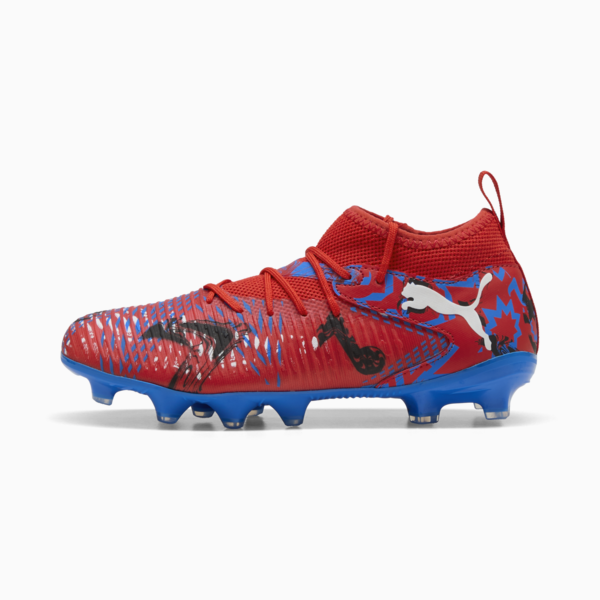 FUTURE 8 MATCH PLAYMAKERS FG/AG Football Boots Youth, PUMA Red-PUMA Black-Ultra Blue-Pink Pixel, large-ZAF