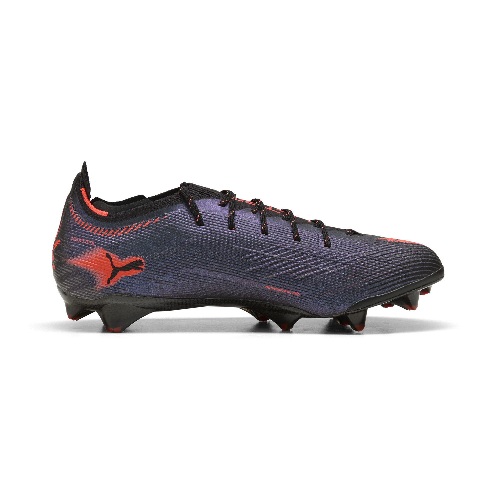 PUMA ULTRA 6 CARBON RELENTLESS FG uniseks voetbalschoenen, Zwart/Rood, Maat 44,5 thumbnail 4