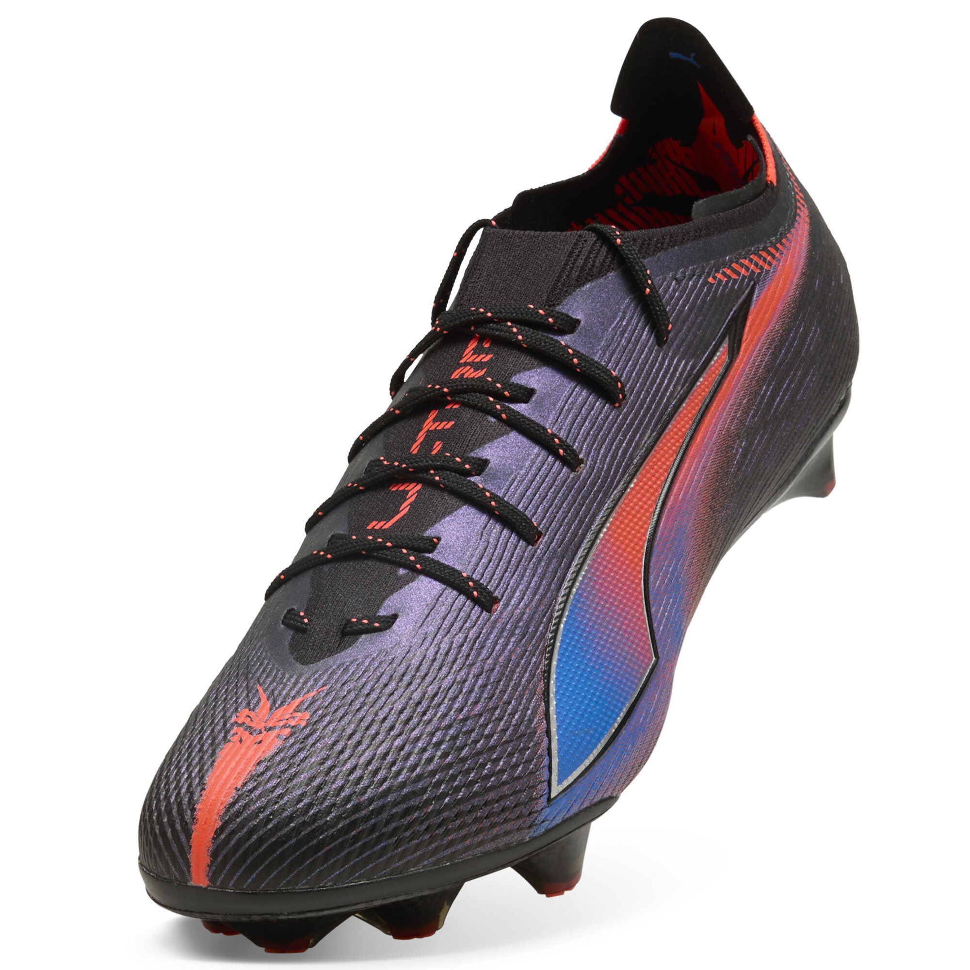 PUMA ULTRA 6 CARBON RELENTLESS FG uniseks voetbalschoenen, Zwart/Rood, Maat 44,5 thumbnail 3