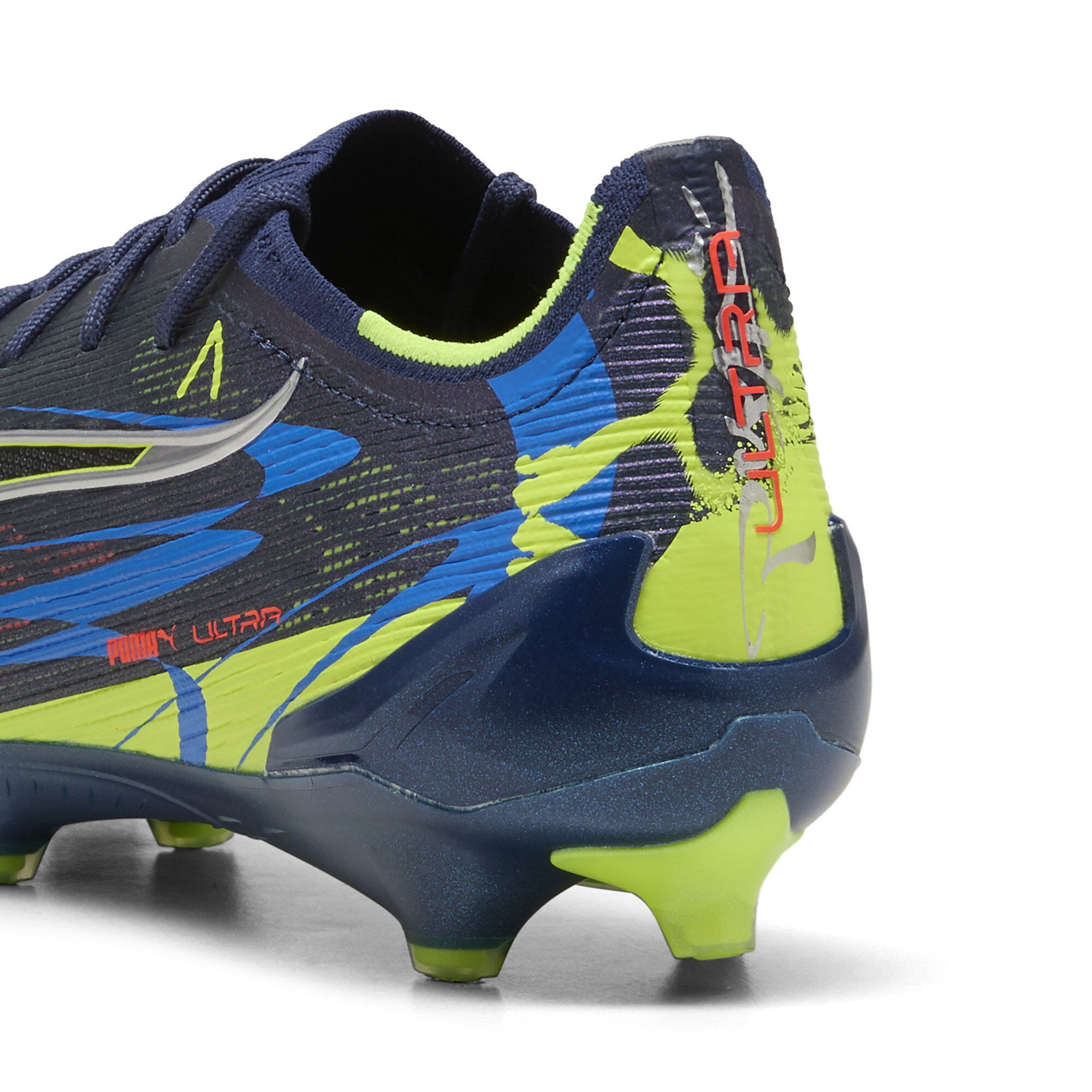 PUMA ULTRA 6 ULTIMATE DARE TO FG uniseks voetbalschoenen, Blauw/Zwart/Zilver, Maat 42 thumbnail 6