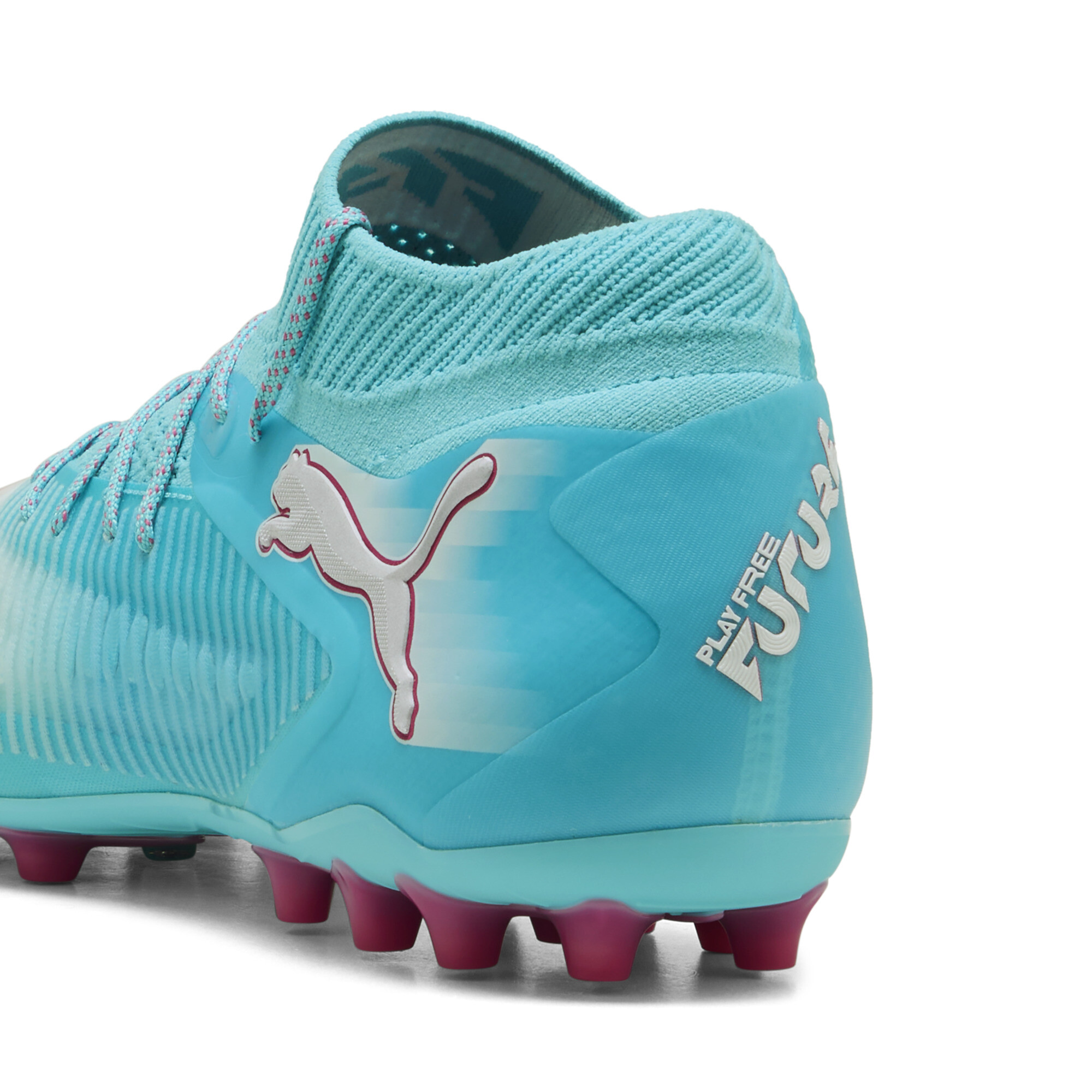 PUMA FUTURE 8 ULTIMATE RE-CHARGE MG voetbalschoenen uniseks, Blauw/Roze/Wit, Maat 40 thumbnail 6