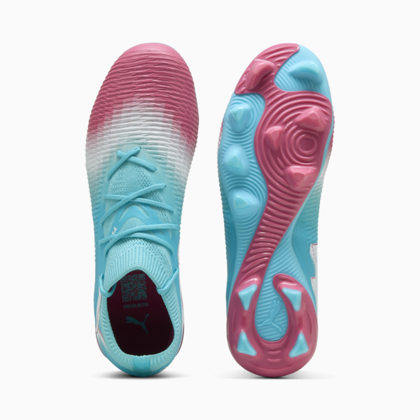 FUTURE 8 MATCH RE-CHARGE FG/AG Football Boots Unisex, Hero Blue-PUMA White-Sunset Pink, large-ZAF