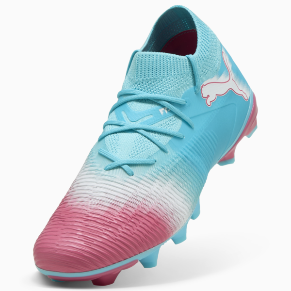 FUTURE 8 MATCH RE-CHARGE FG/AG Football Boots Unisex, Hero Blue-PUMA White-Sunset Pink, large-ZAF