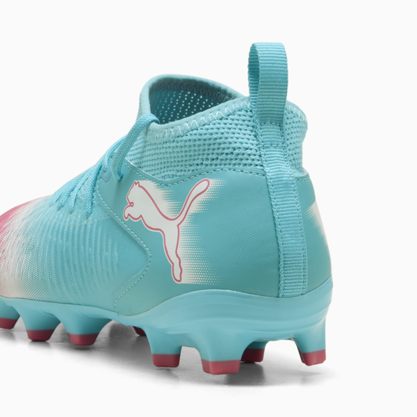 FUTURE 8 MATCH RE-CHARGE FG/AG Football Boots Youth, Hero Blue-PUMA White-Sunset Pink, large-ZAF