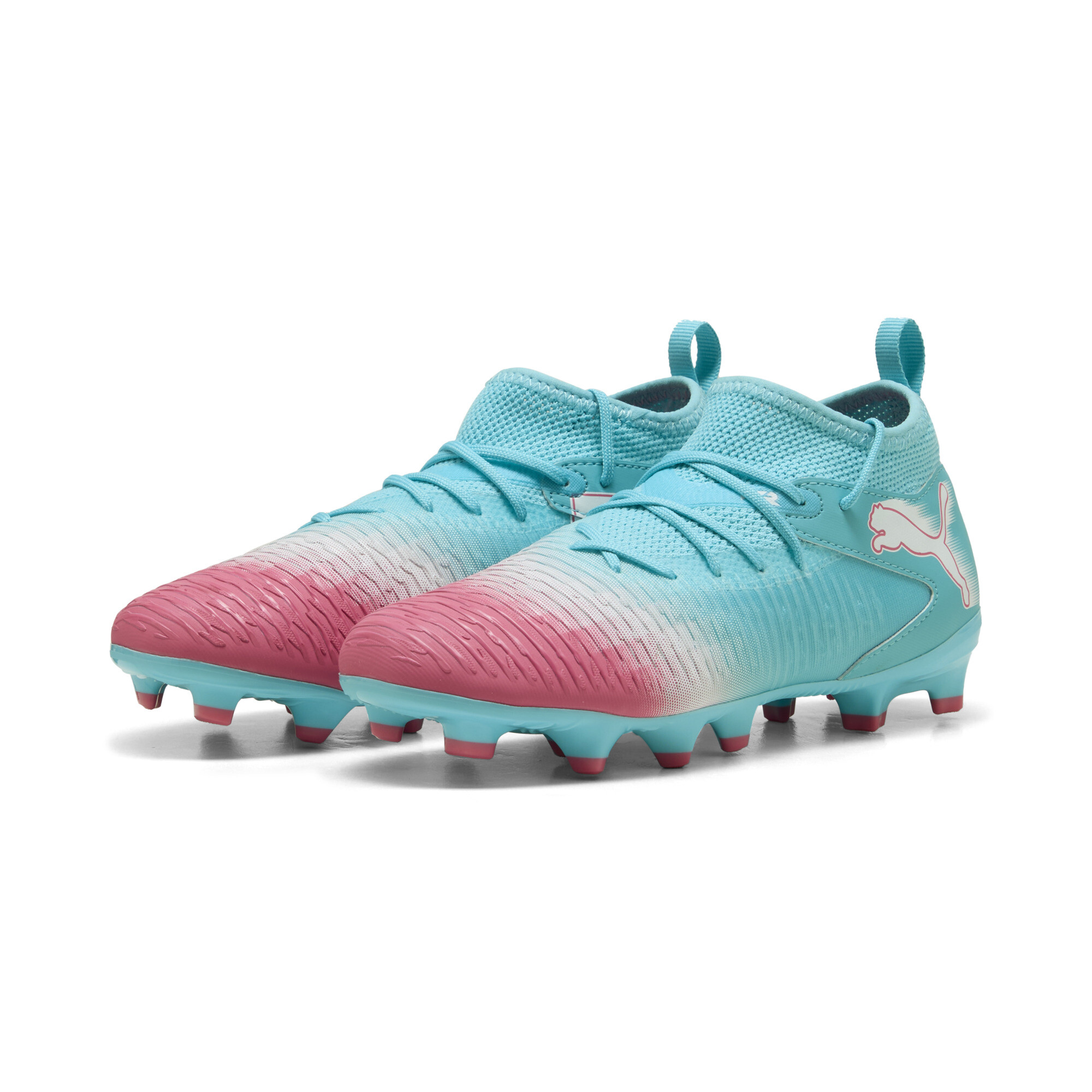 PUMA FUTURE 8 MATCH RE-CHARGE FG/AG voetbalschoenen, Blauw/Roze/Wit, Maat 37 thumbnail 6