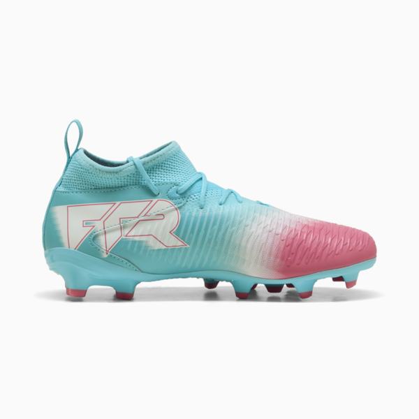 FUTURE 8 MATCH RE-CHARGE FG/AG Football Boots Youth, Hero Blue-PUMA White-Sunset Pink, large-ZAF