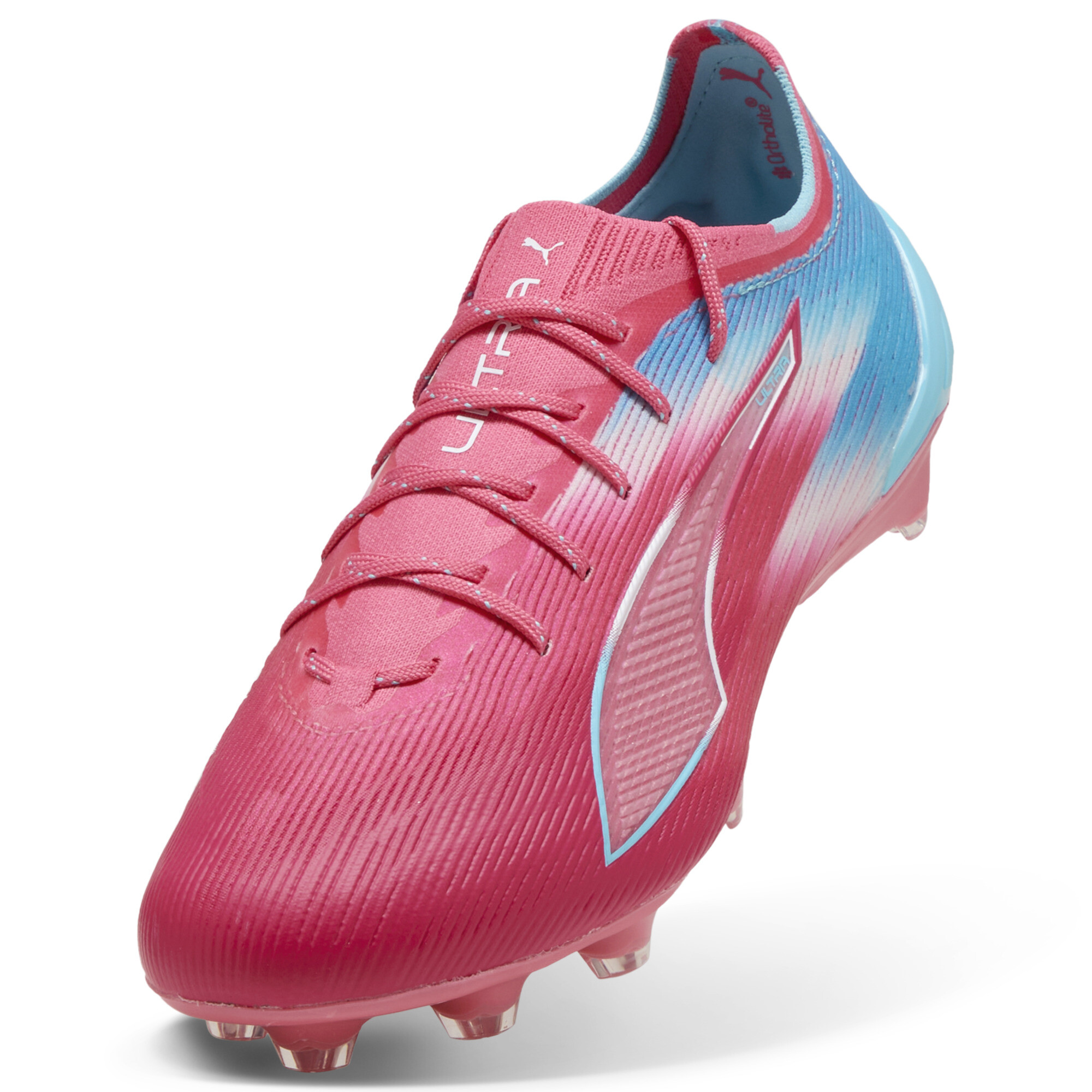 PUMA ULTRA 6 ULTIMATE RE-CHARGE FG uniseks voetbalschoenen, Blauw/Roze, Maat 46 thumbnail 3