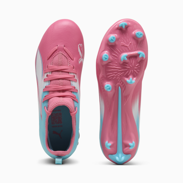 ULTRA 6 MATCH RE-CHARGE FG/AG Football Boots Youth, Hero Blue-Sunset Pink-Garnet Rose, large-ZAF