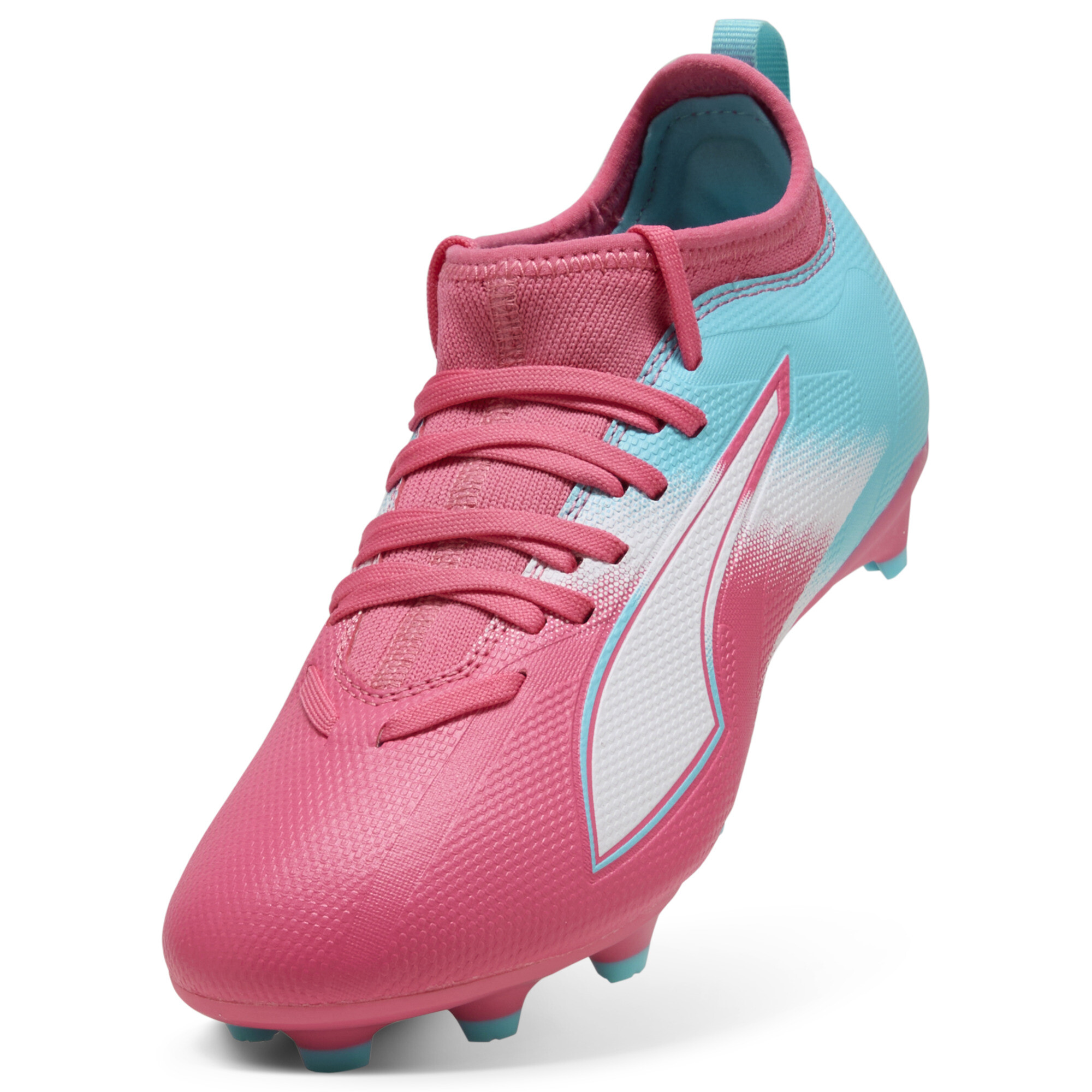 PUMA ULTRA 6 MATCH RE-CHARGE FG/AG voetbalschoenen, Blauw/Roze, Maat 37,5 thumbnail 2