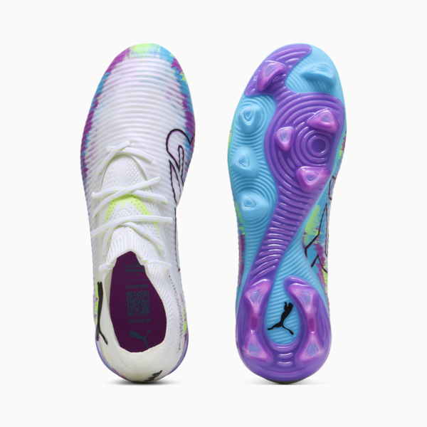 FUTURE 8 PRO BRILLIANCE FG/AG Football Boots Women, PUMA White-Fizzy Apple-Bright Aqua-Pure Magenta, large-ZAF