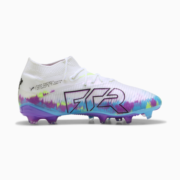 FUTURE 8 PRO BRILLIANCE FG/AG Football Boots Women, PUMA White-Fizzy Apple-Bright Aqua-Pure Magenta, large-ZAF