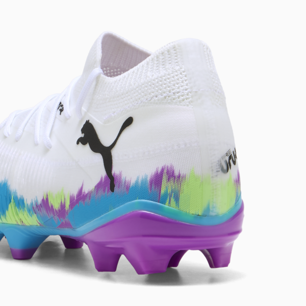 FUTURE 8 MATCH BRILLIANCE FG/AG Football Boots Women, PUMA White-Fizzy Apple-Bright Aqua-Pure Magenta, large-ZAF