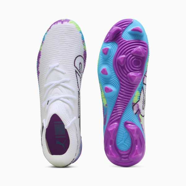 FUTURE 8 MATCH BRILLIANCE FG/AG Football Boots Women, PUMA White-Fizzy Apple-Bright Aqua-Pure Magenta, large-ZAF