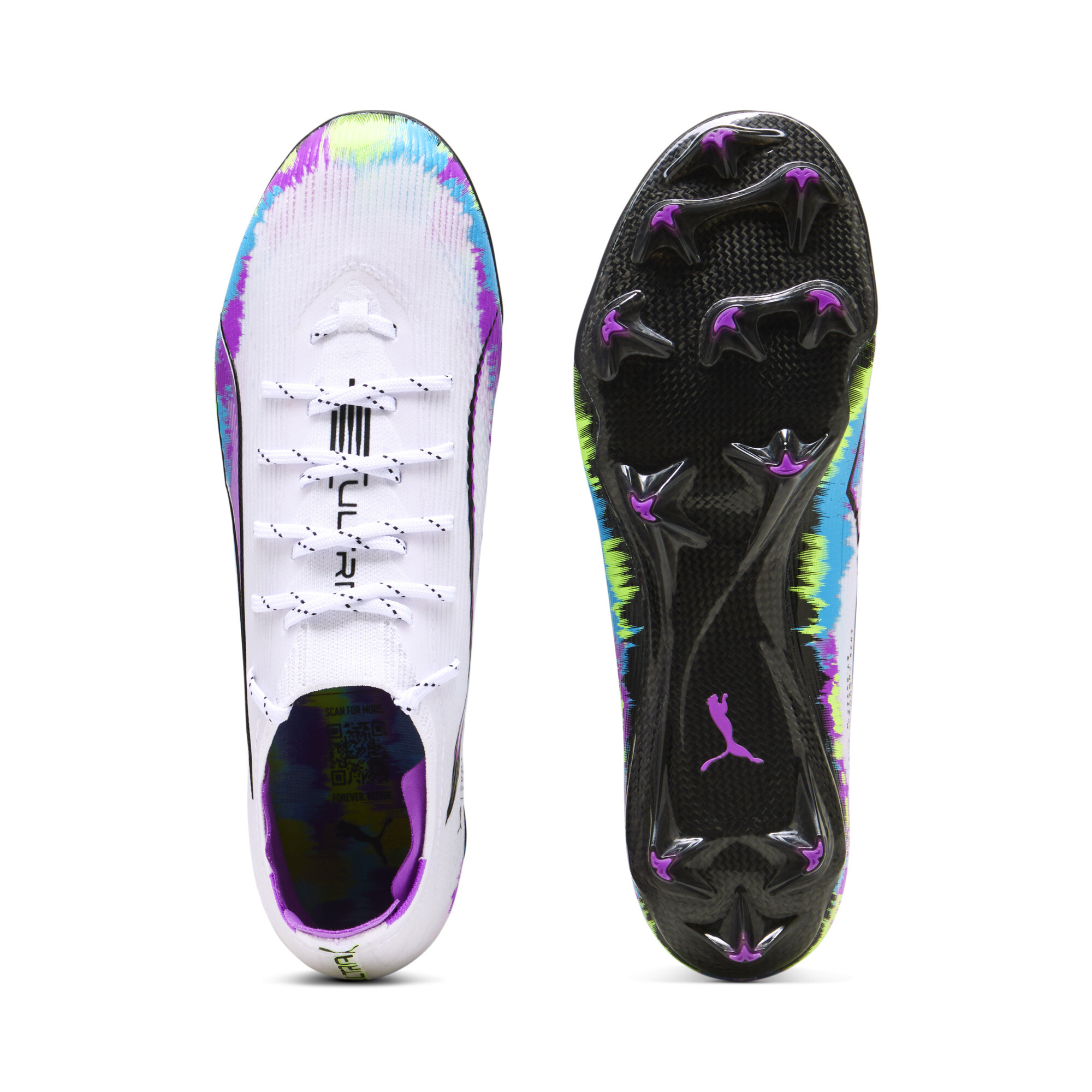 PUMA ULTRA 6 CARBON BRILLIANCE FG voetbalschoenen voor Dames, Wit, Maat 36 thumbnail 5