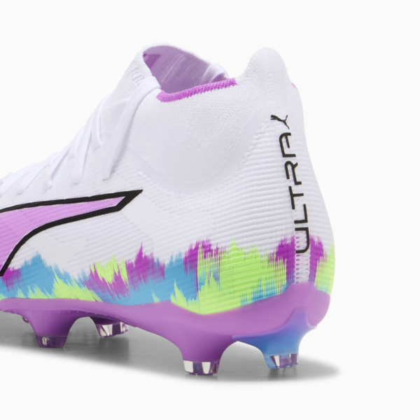 ULTRA 6 MATCH+ BRILLIANCE FG/AG Football Boots Women, PUMA White-Fizzy Apple-Bright Aqua-Pure Magenta, large-ZAF