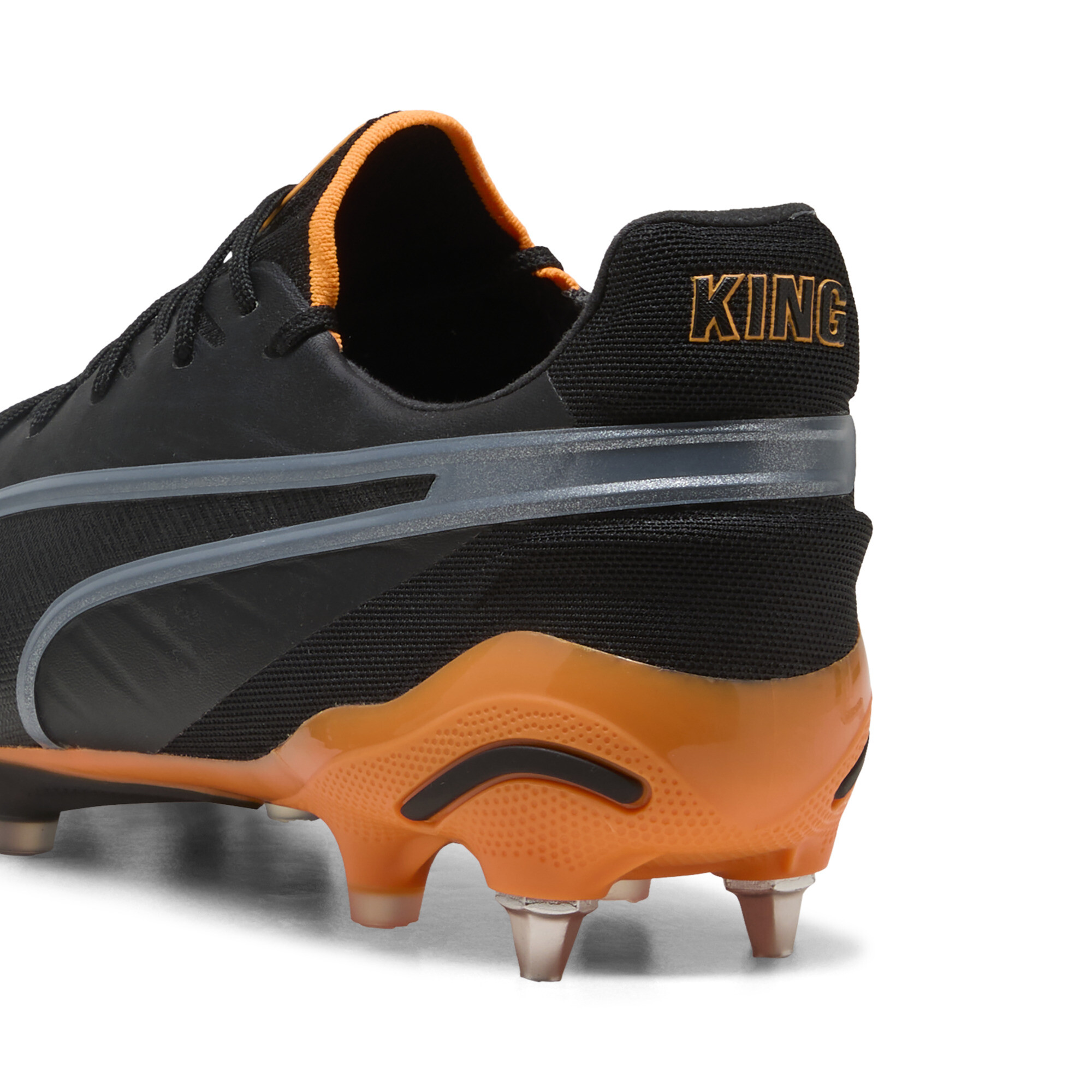 PUMA KING ULTIMATE MxSG uniseks voetbalschoenen, Zwart/Zilver, Maat 45 thumbnail 5