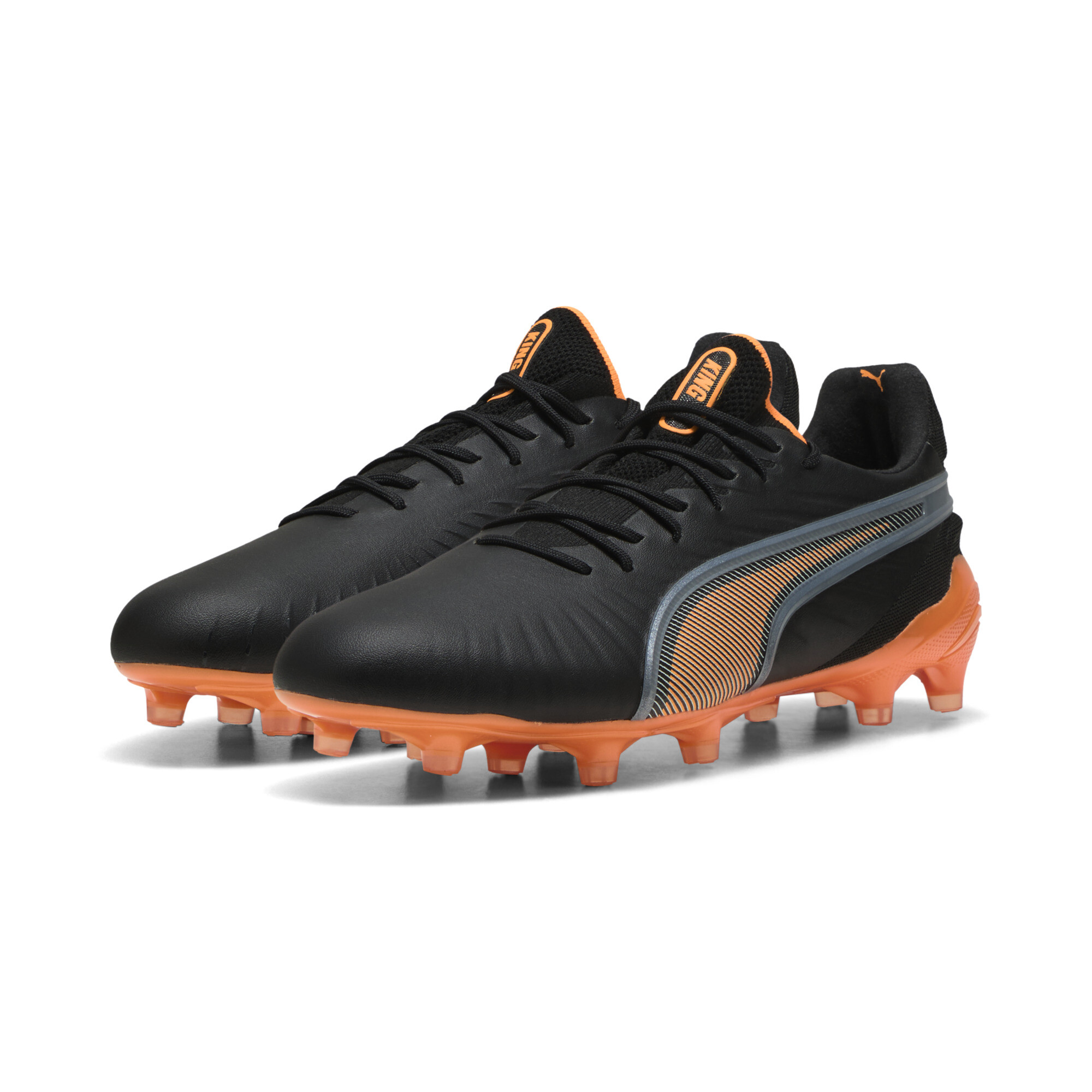 PUMA KING ULTIMATE FG/AG voetbalschoenen voor Dames, Zwart/Zilver, Maat 42 thumbnail 6