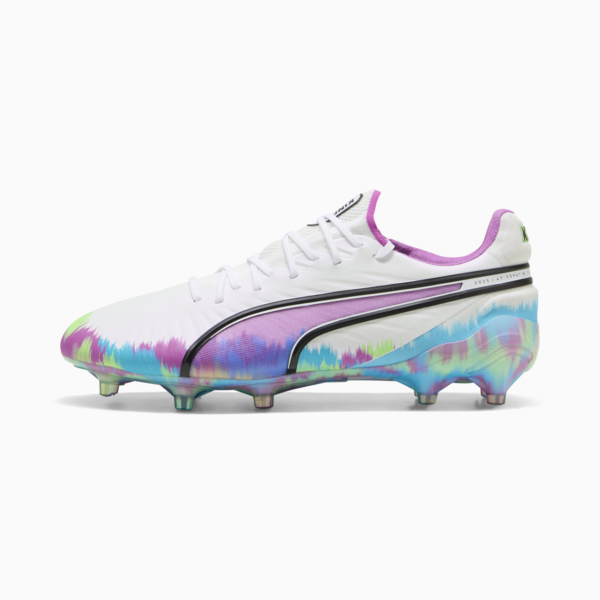 Tacos de fútbol KING ULTIMATE FG/AG, PUMA White-Clyde Royal-Pure Magenta-Fizzy Apple, large-MEX