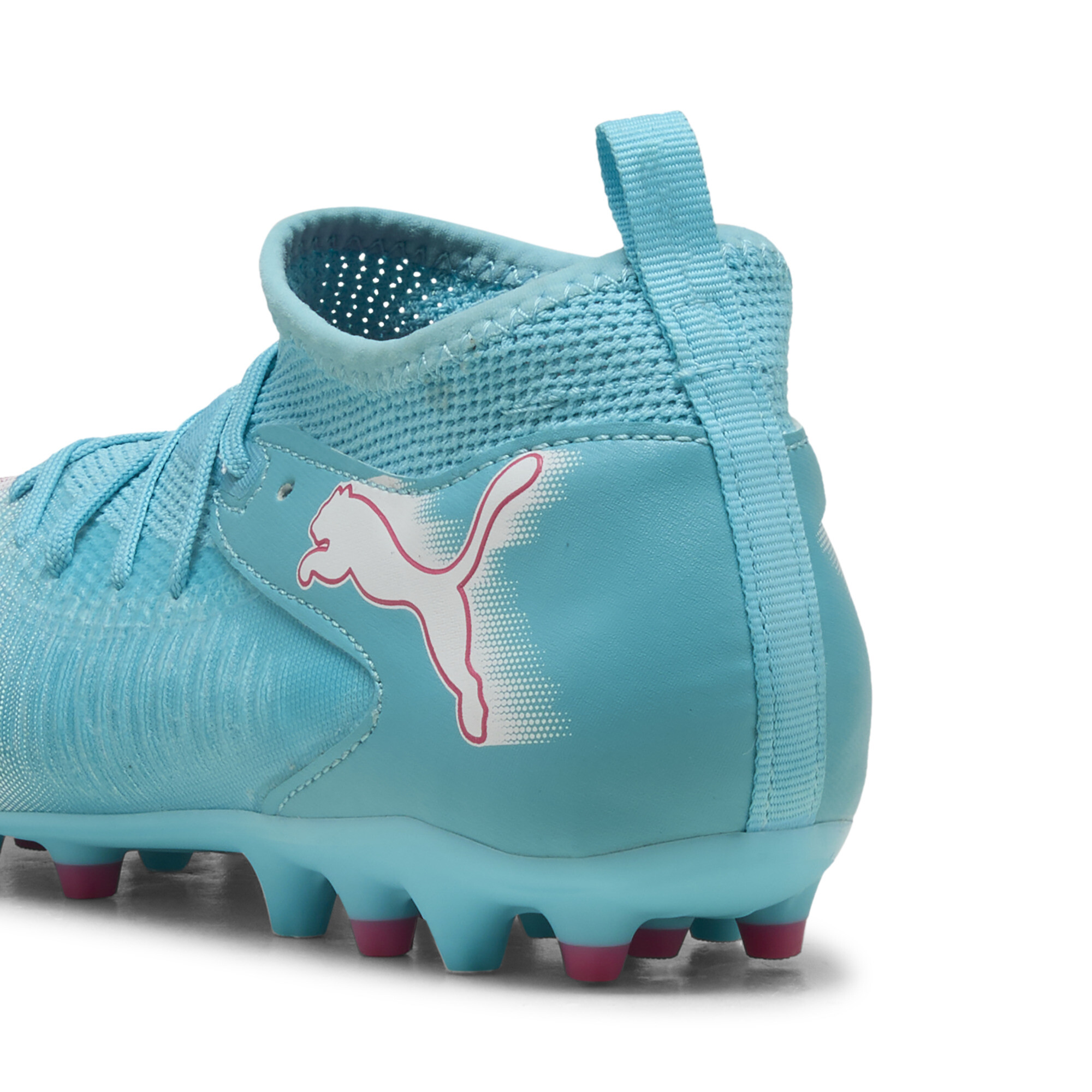 PUMA FUTURE 8 MATCH RE-CHARGE MG voetbalschoenen, Blauw/Roze/Wit, Maat 34,5 thumbnail 5