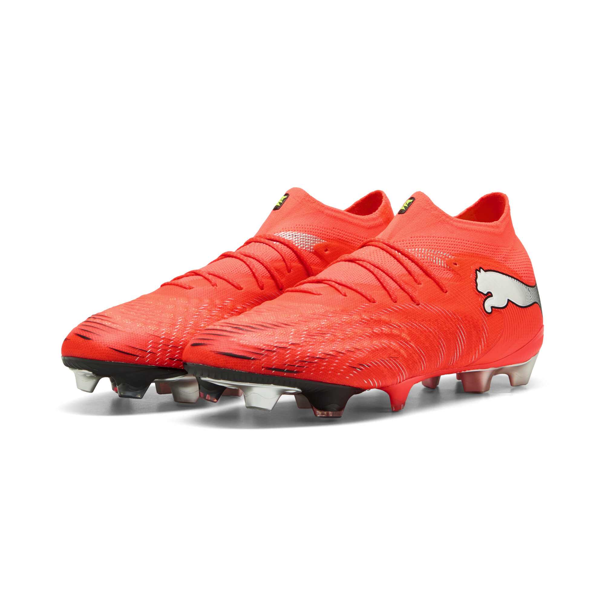 PUMA FUTURE 9 ULTIMATE FG uniseks voetbalschoenen, Zwart/Rood/Wit, Maat 48 thumbnail 7