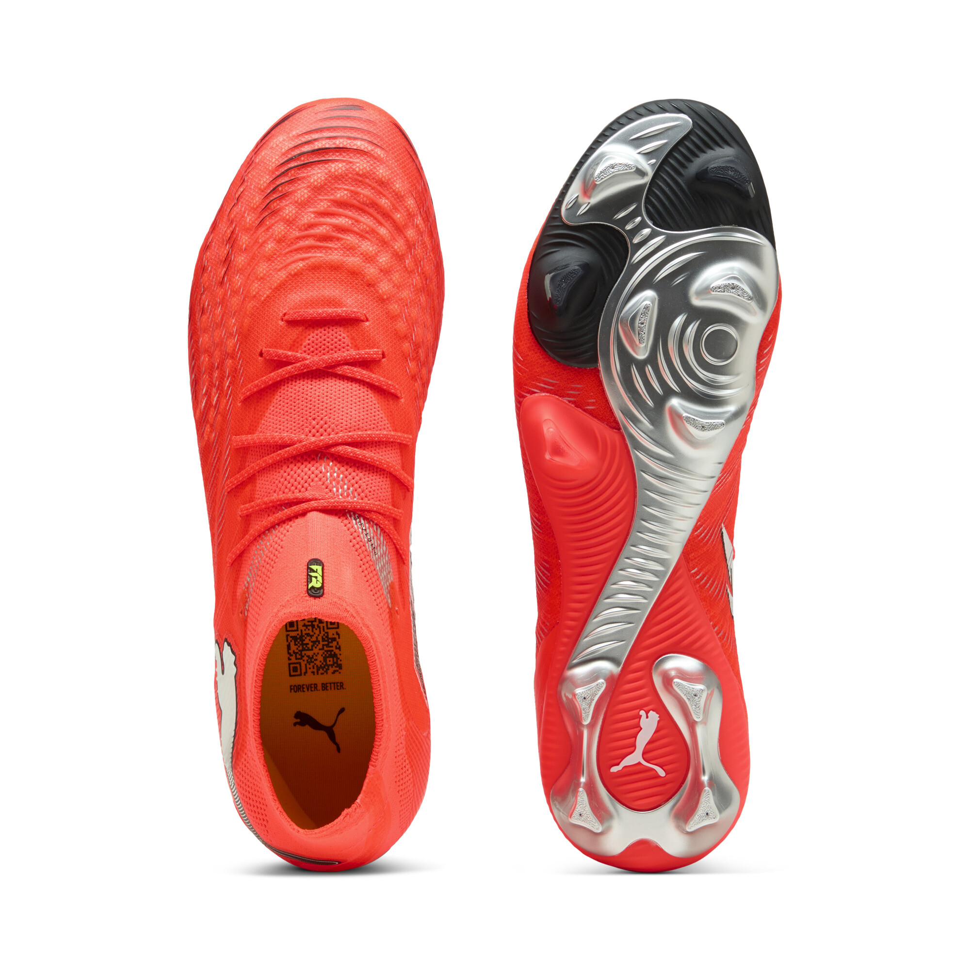 PUMA FUTURE 9 ULTIMATE FG uniseks voetbalschoenen, Zwart/Rood/Wit, Maat 48 thumbnail 5