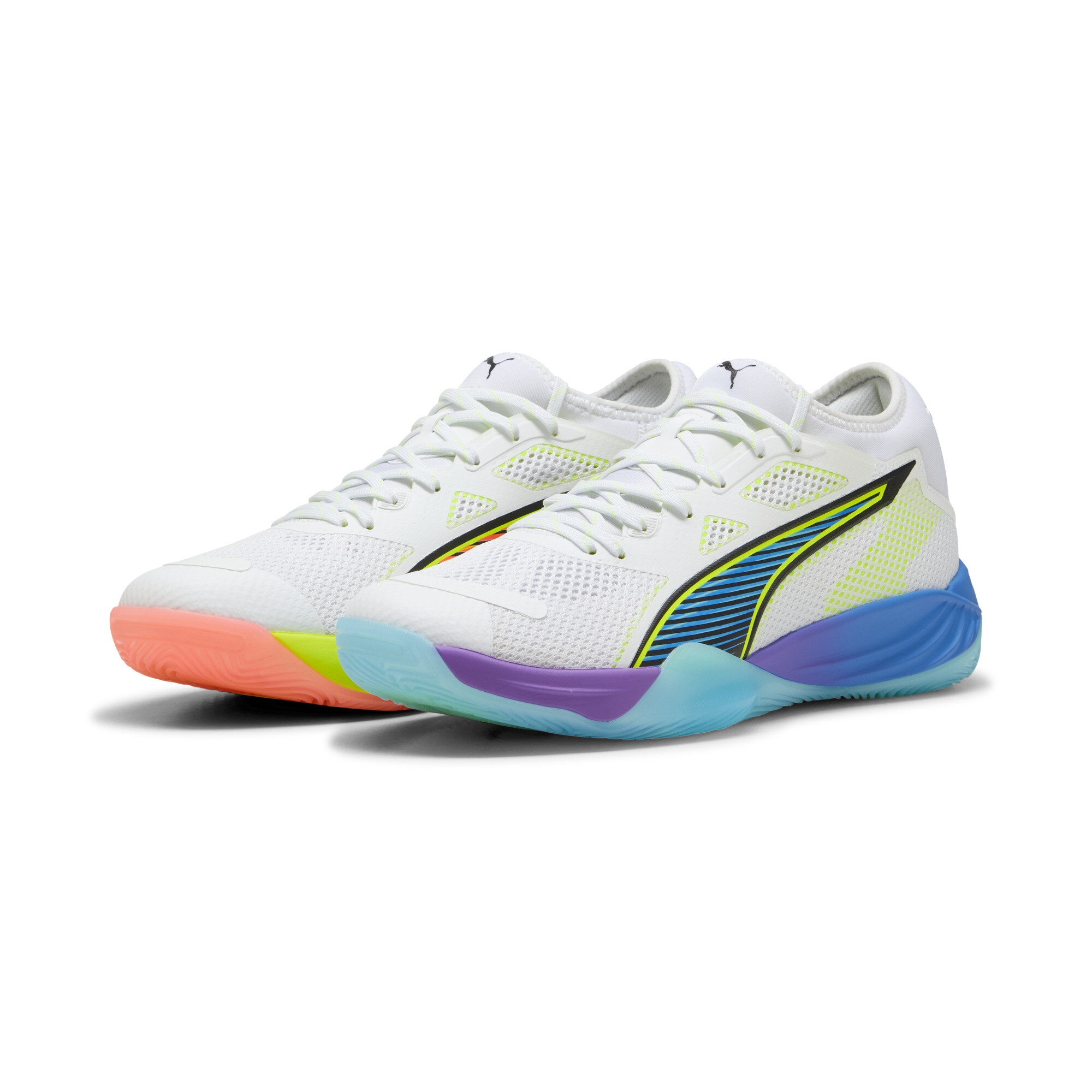 PUMA Eliminate NITROâ¢ SQD 4 Game On handbalschoenen uniseks, Blauw/Rood/Wit, Maat 51 thumbnail 6