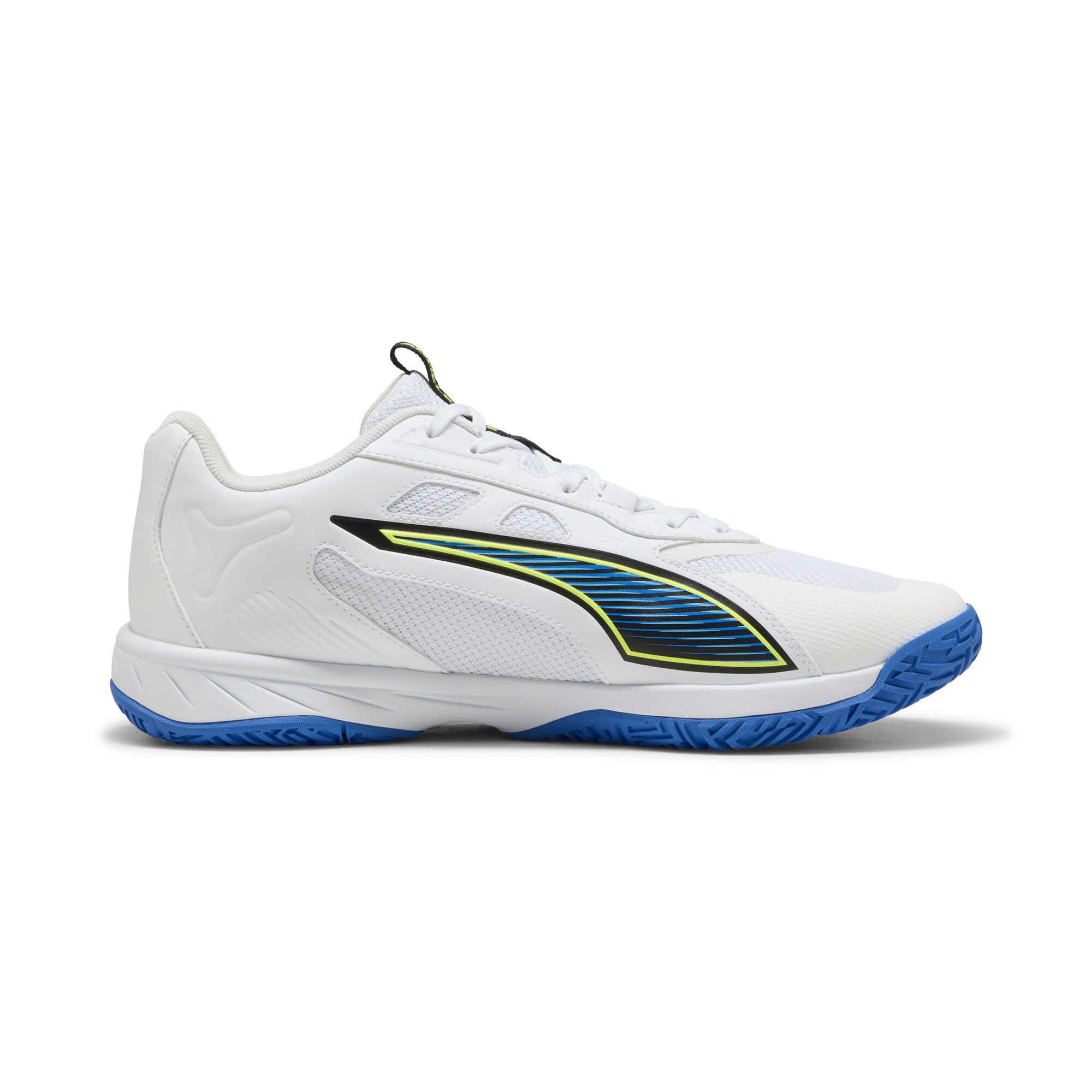 PUMA Accelerate Pro 4 Game On handbalschoenen uniseks, Blauw/Rood/Wit, Maat 47,5 thumbnail 3