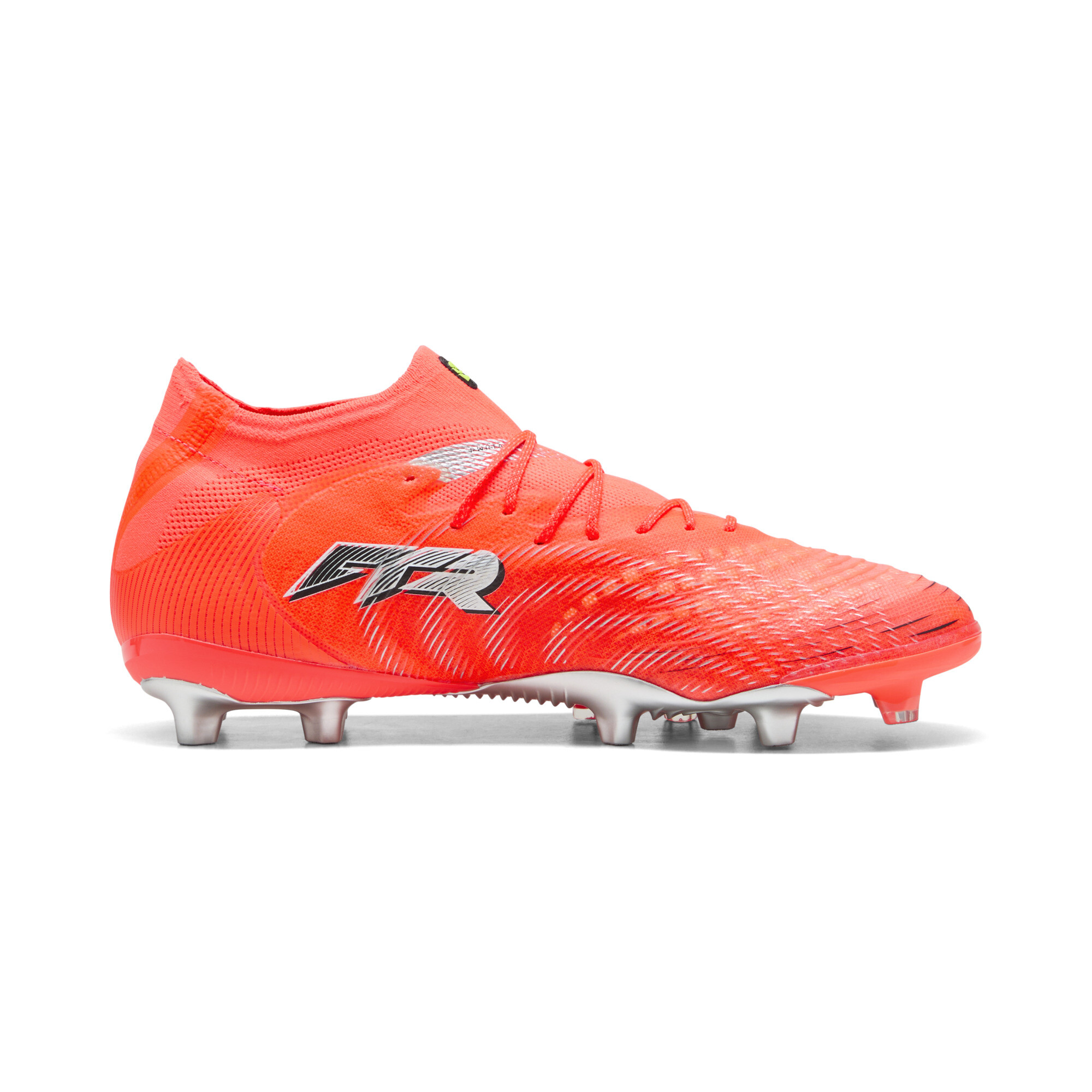 PUMA FUTURE 9 ULTIMATE AG uniseks voetbalschoenen, Zwart/Rood/Wit, Maat 44,5 thumbnail 3