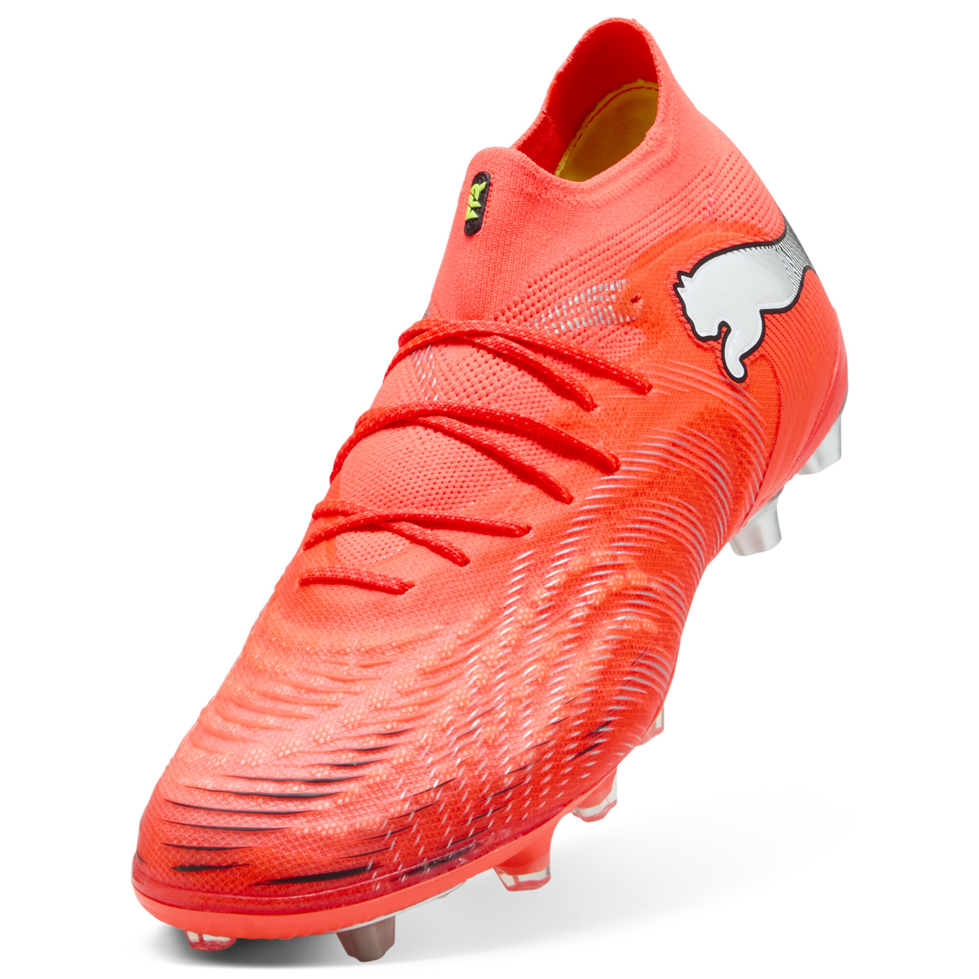 PUMA FUTURE 9 ULTIMATE AG uniseks voetbalschoenen, Zwart/Rood/Wit, Maat 44,5 thumbnail 2