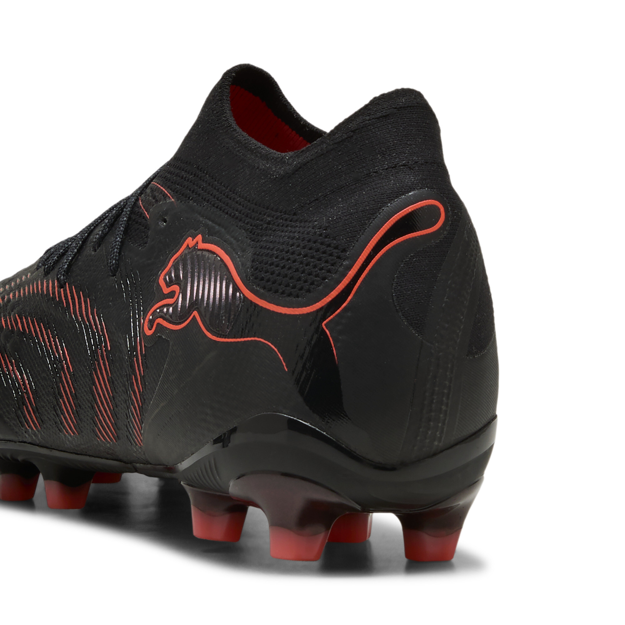 PUMA FUTURE 9 ULTIMATE AG uniseks voetbalschoenen, Zwart/Grijs/Rood, Maat 45 thumbnail 5