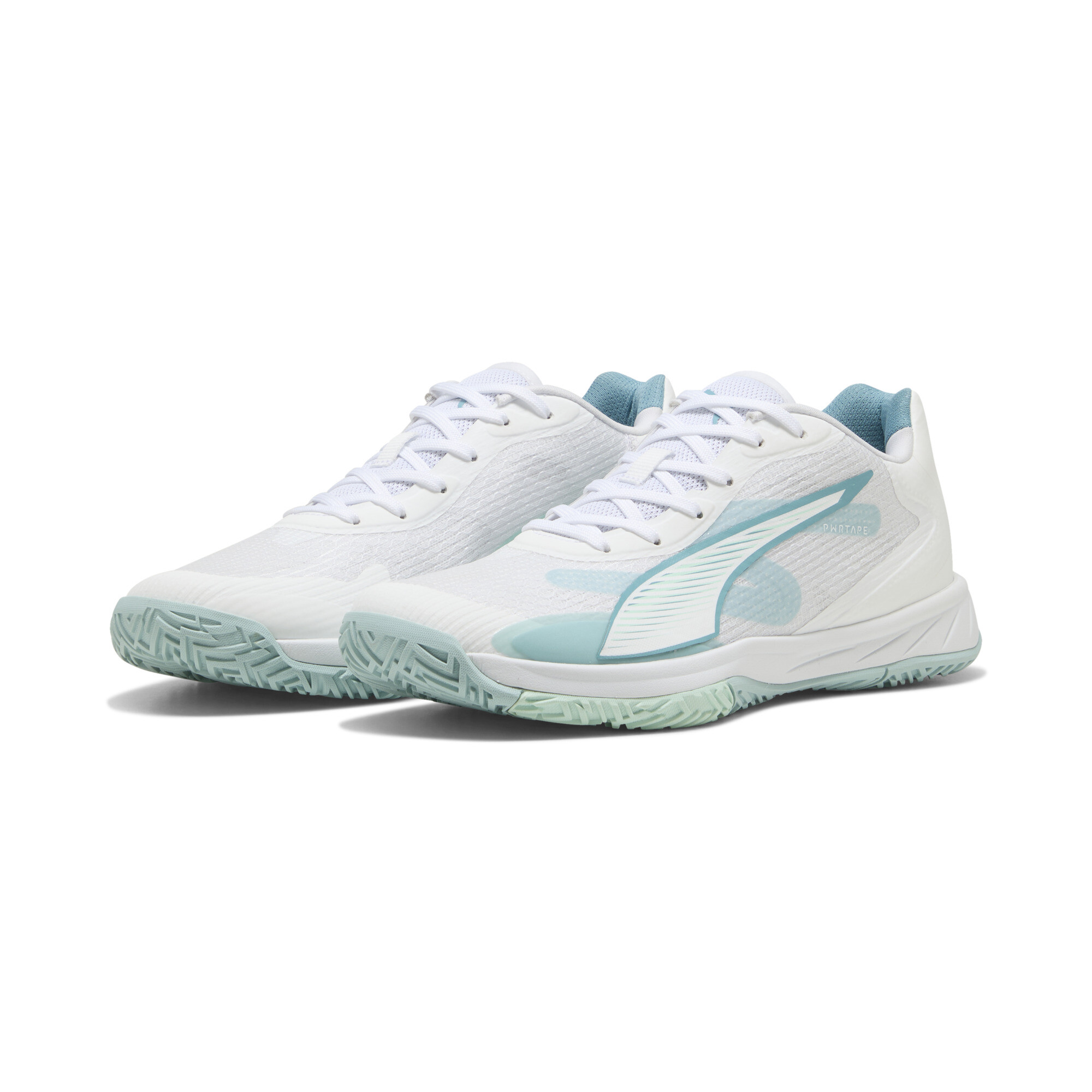 PUMA Accelerate Turbo 4 Game On handbalschoenen voor Dames, Blauw/Wit, Maat 40 thumbnail 6