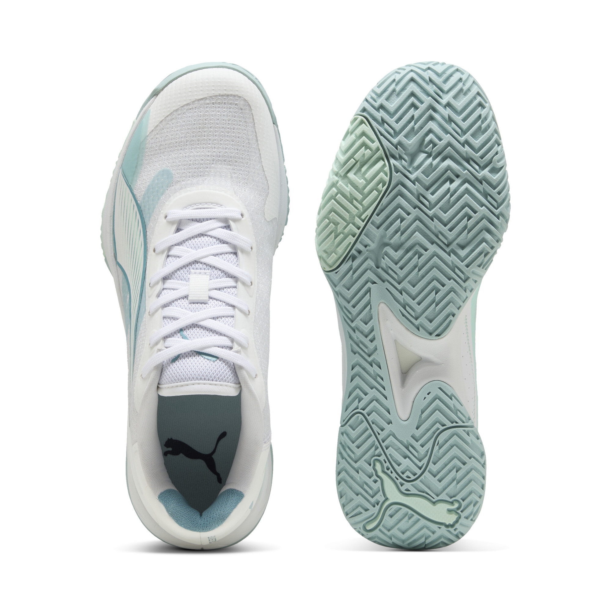 PUMA Accelerate Turbo 4 Game On handbalschoenen voor Dames, Blauw/Wit, Maat 40 thumbnail 4