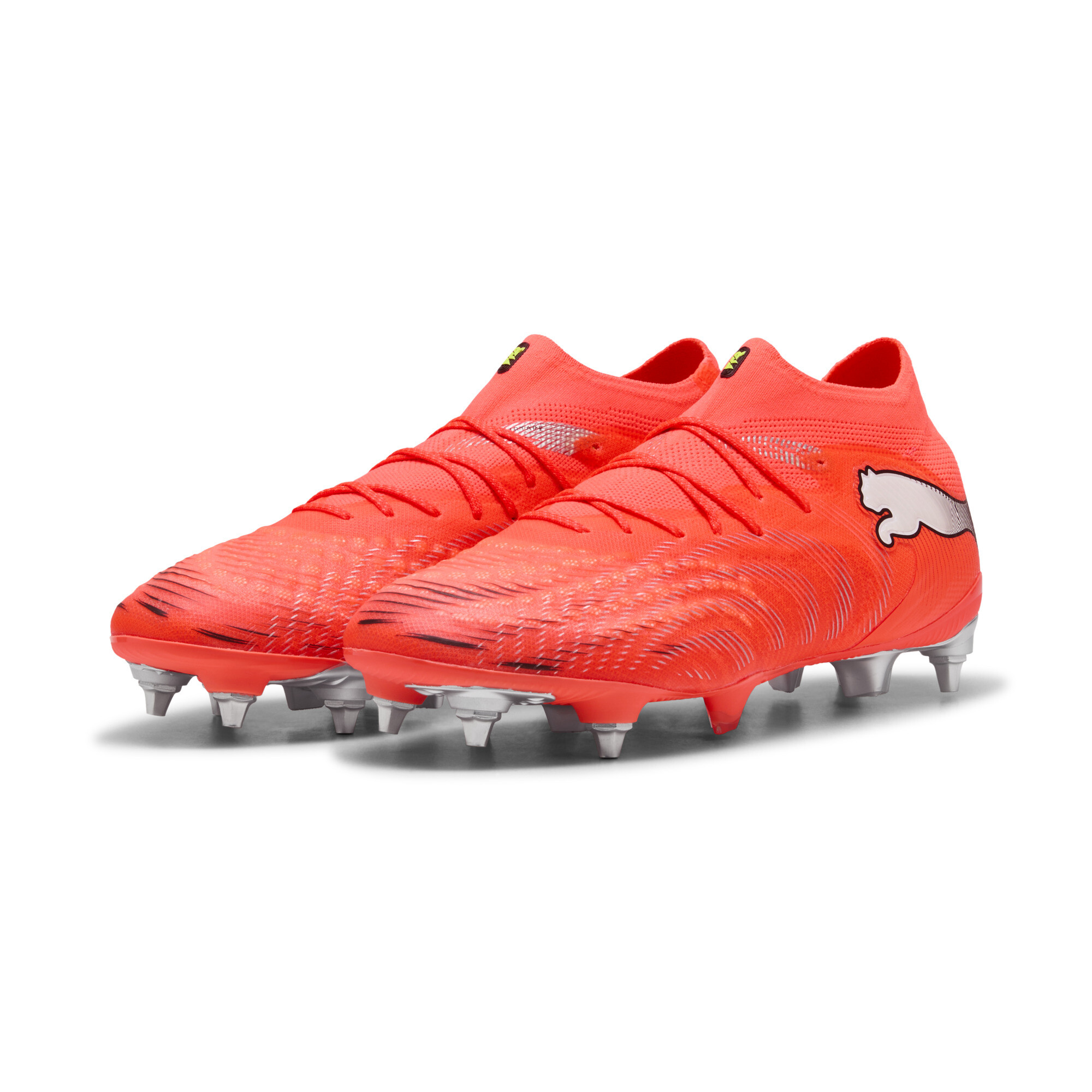 PUMA FUTURE 9 ULTIMATE MxSG uniseks voetbalschoenen, Zwart/Rood/Wit, Maat 40,5 thumbnail 6