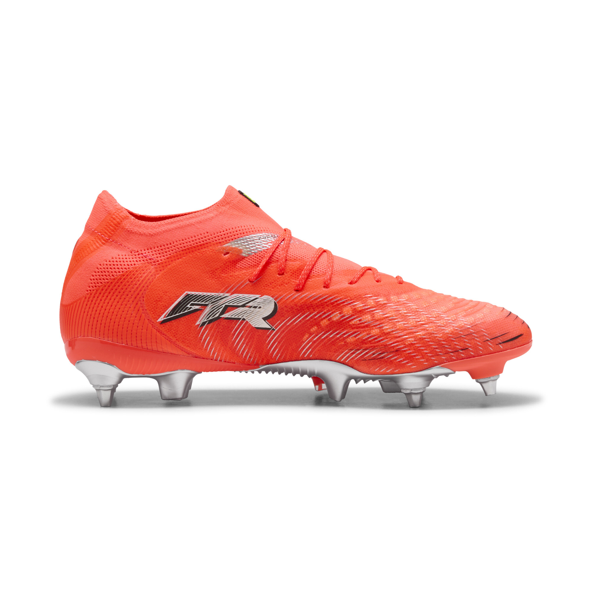 PUMA FUTURE 9 ULTIMATE MxSG uniseks voetbalschoenen, Zwart/Rood/Wit, Maat 40,5 thumbnail 3