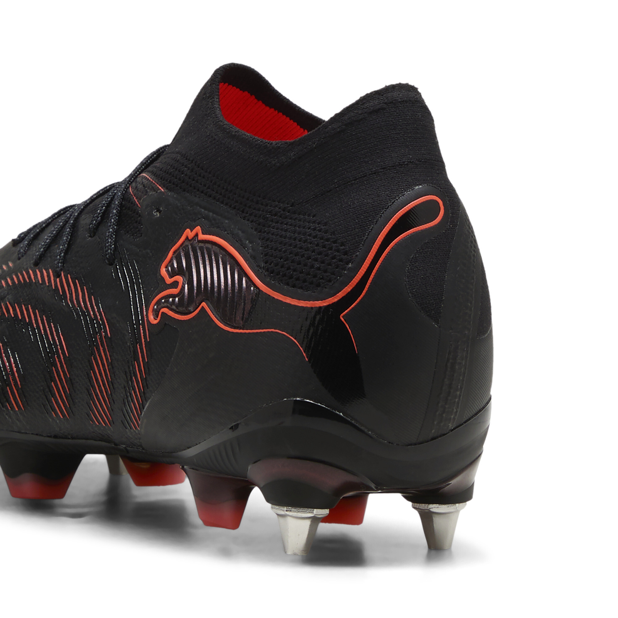 PUMA FUTURE 9 ULTIMATE MxSG uniseks voetbalschoenen, Zwart/Grijs/Rood, Maat 48 thumbnail 5