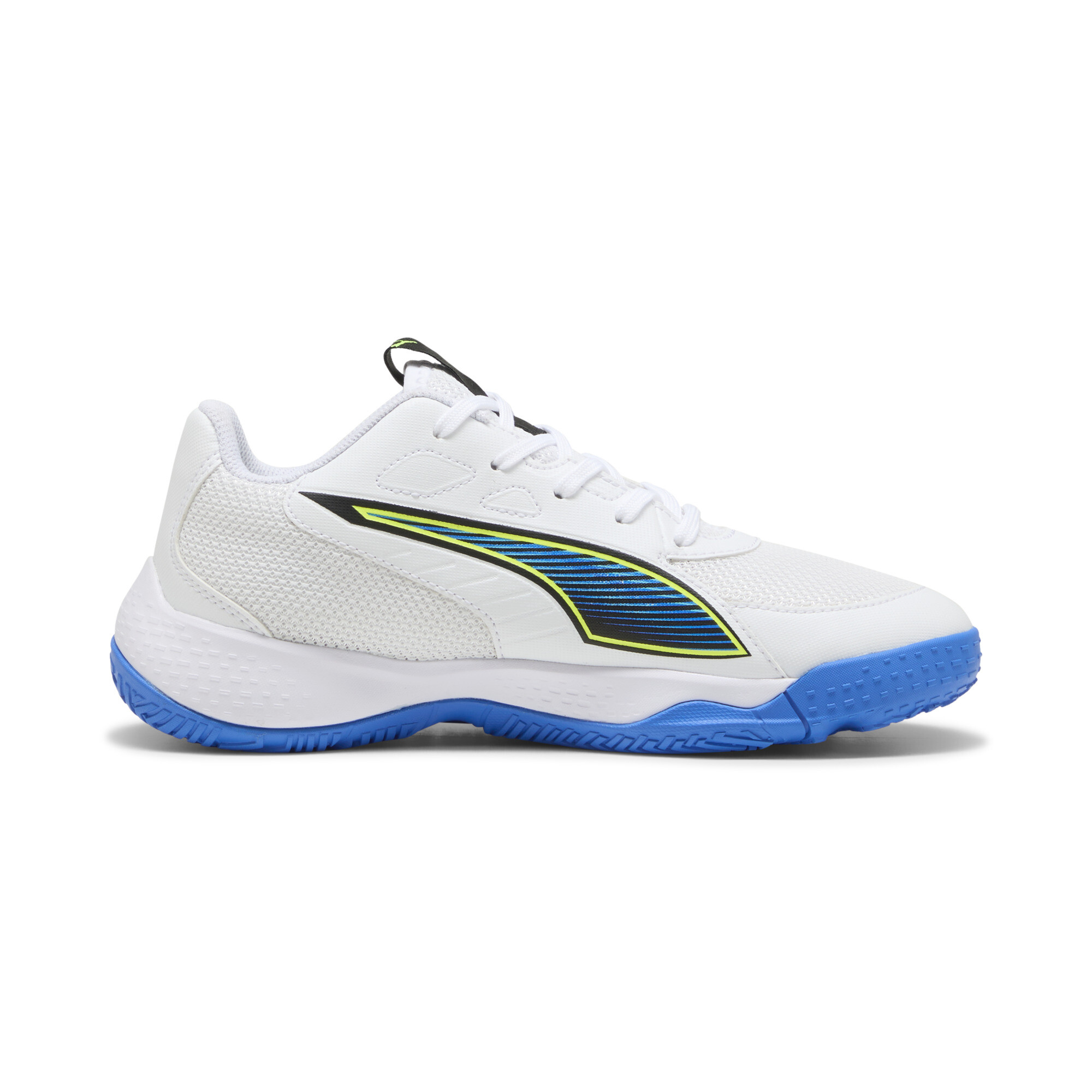 PUMA Accelerate 4 Game On handbalschoenen, Blauw/Rood/Wit, Maat 38,5 thumbnail 3